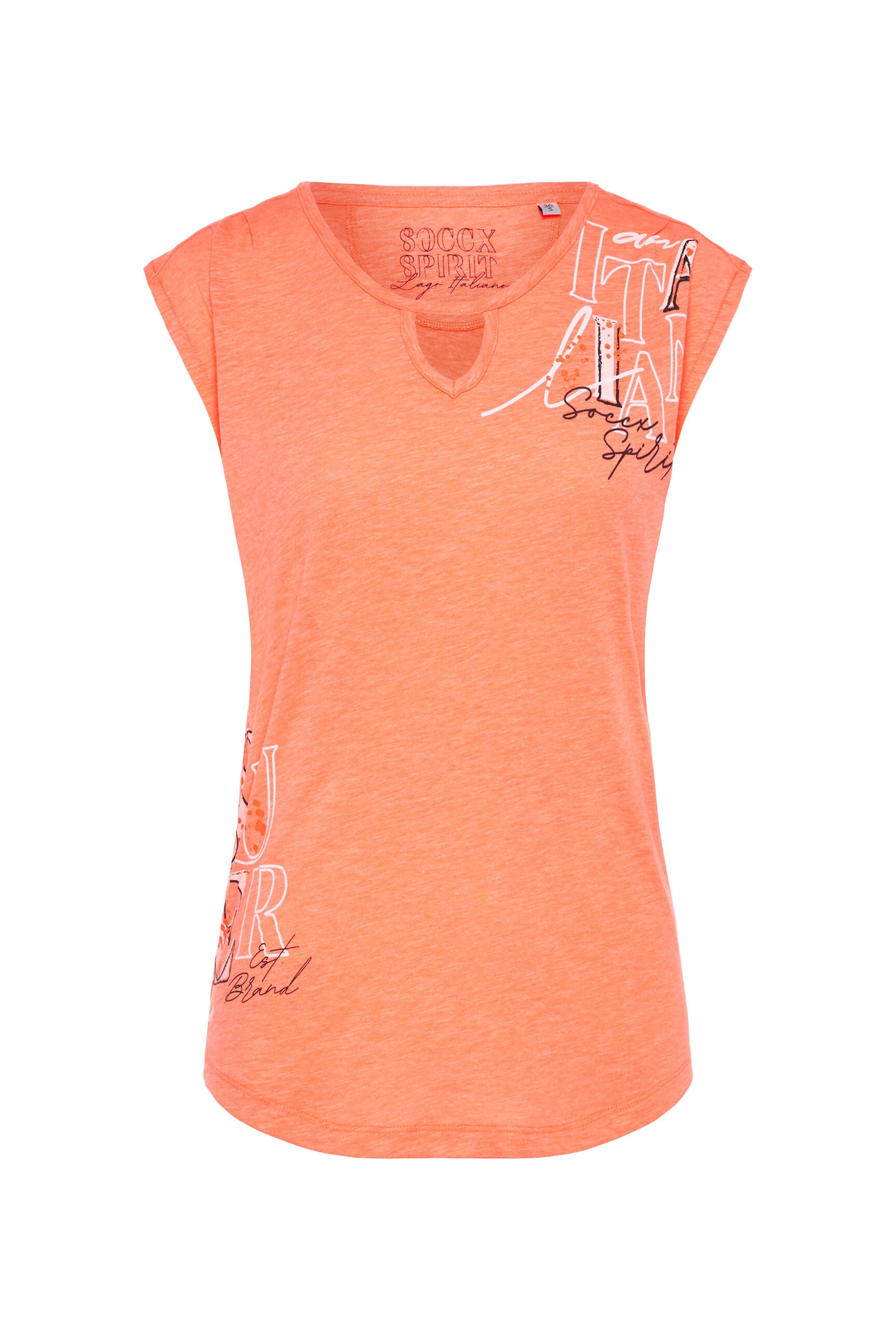 SOCCX Rundhalsshirt, mit Cut-Outs