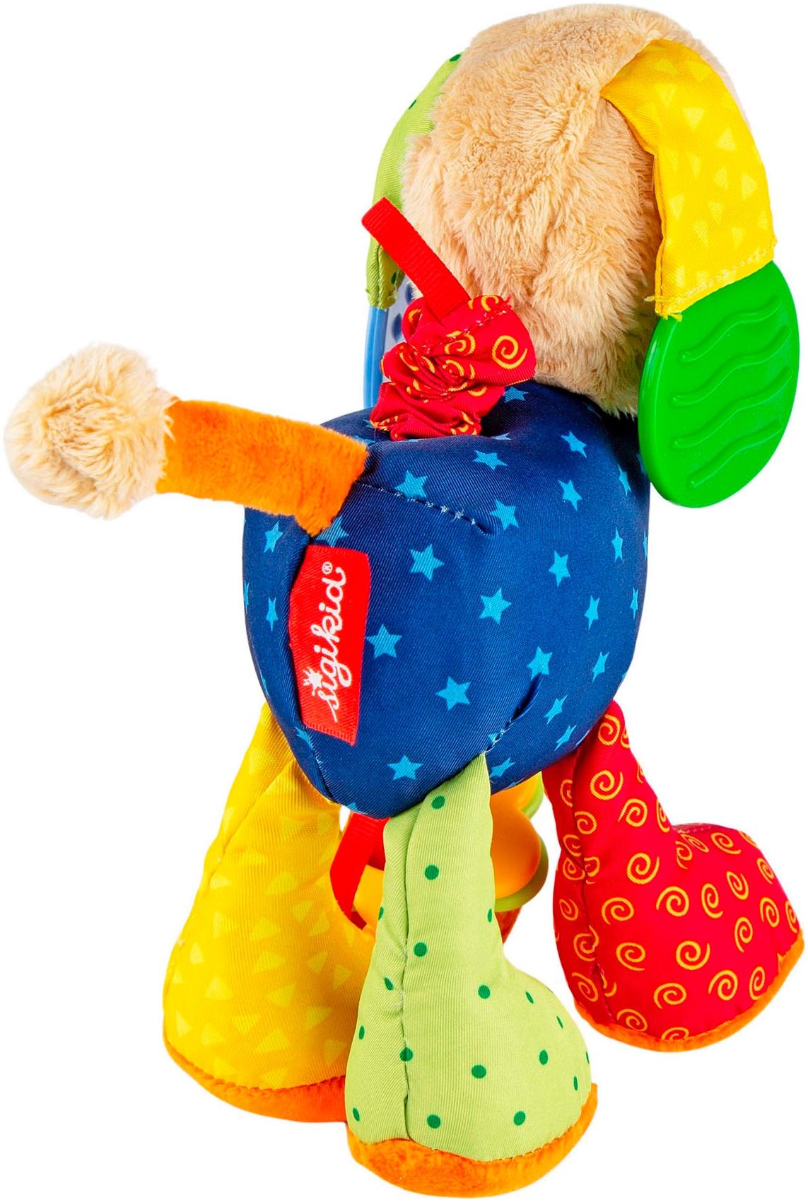Sigikid Kuscheltier »Hund«, mit Beißring, Knistergeräusch und Vibrationsrassel