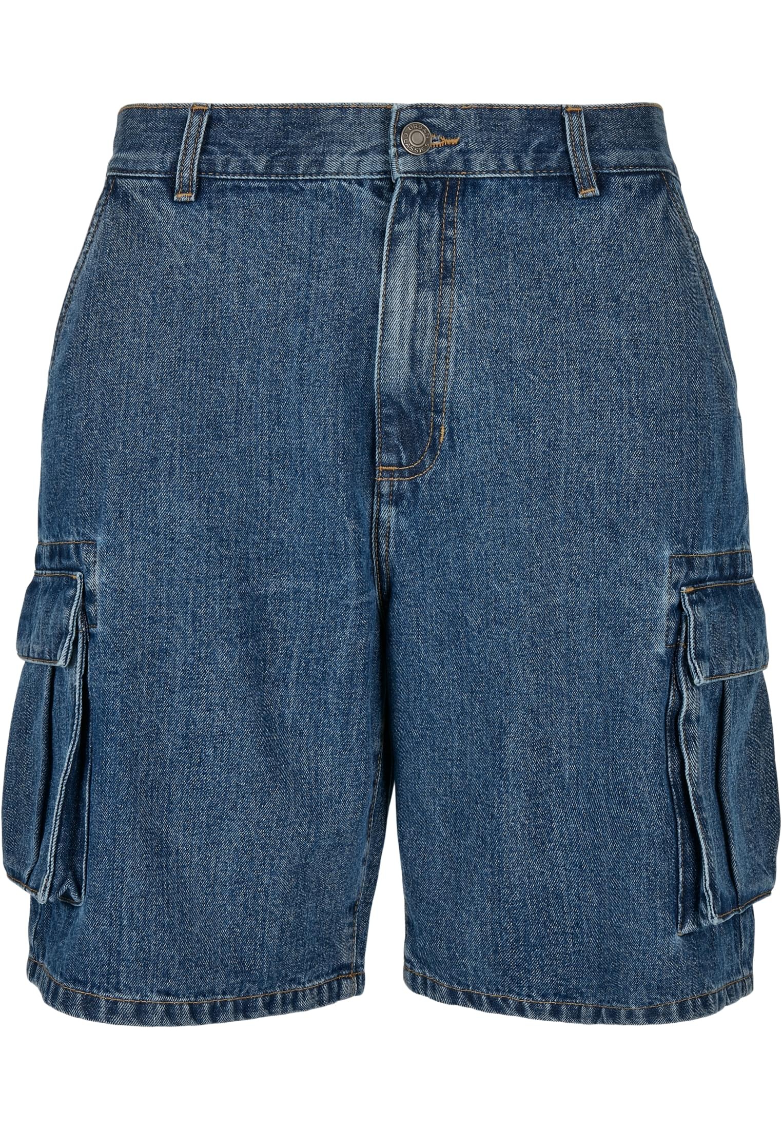 URBAN CLASSICS Cargoshorts »Urban Classics Herren Organic Denim Cargo Shorts«, (1 tlg.)