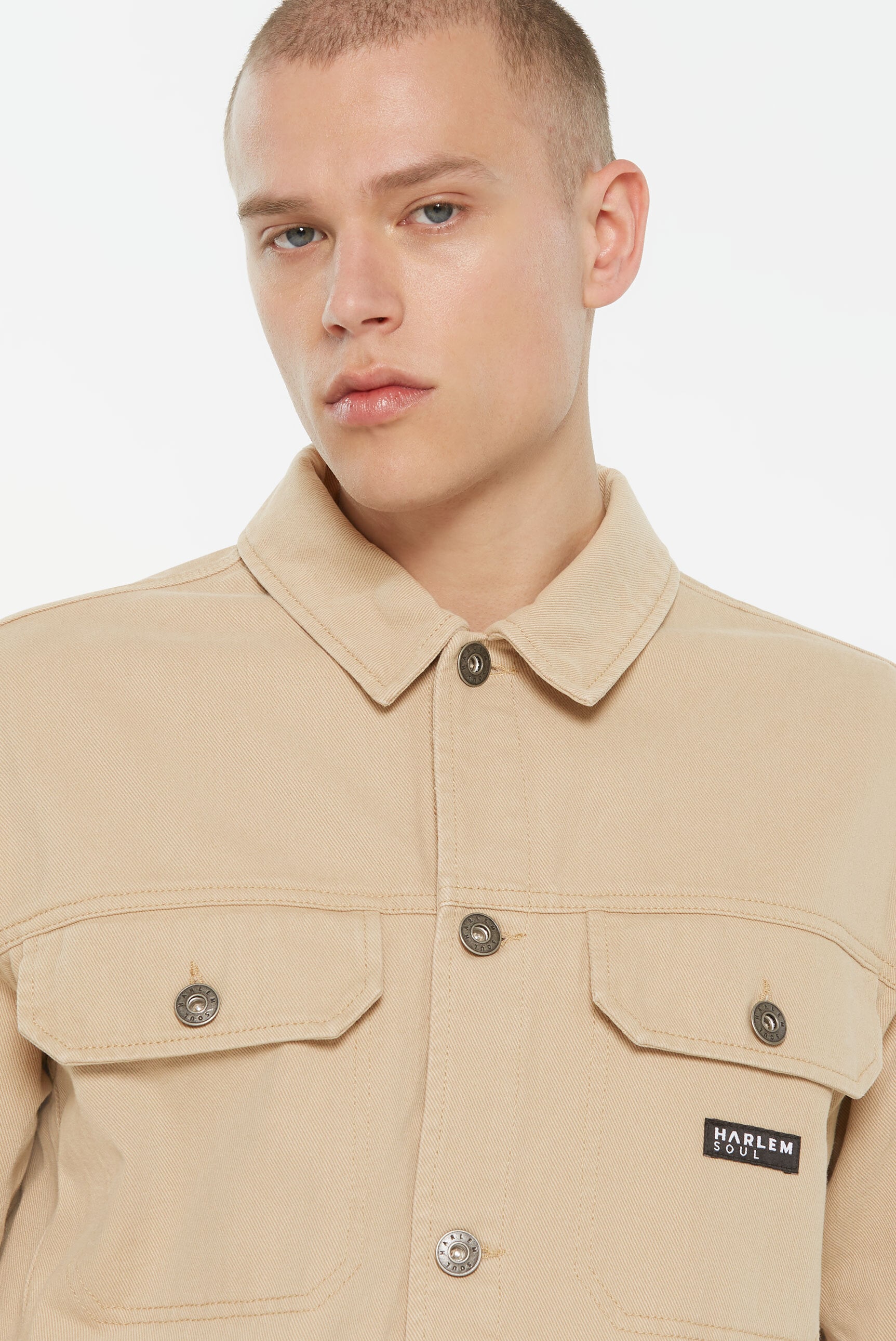 Harlem Soul Jeansjacke ohne Kapuze