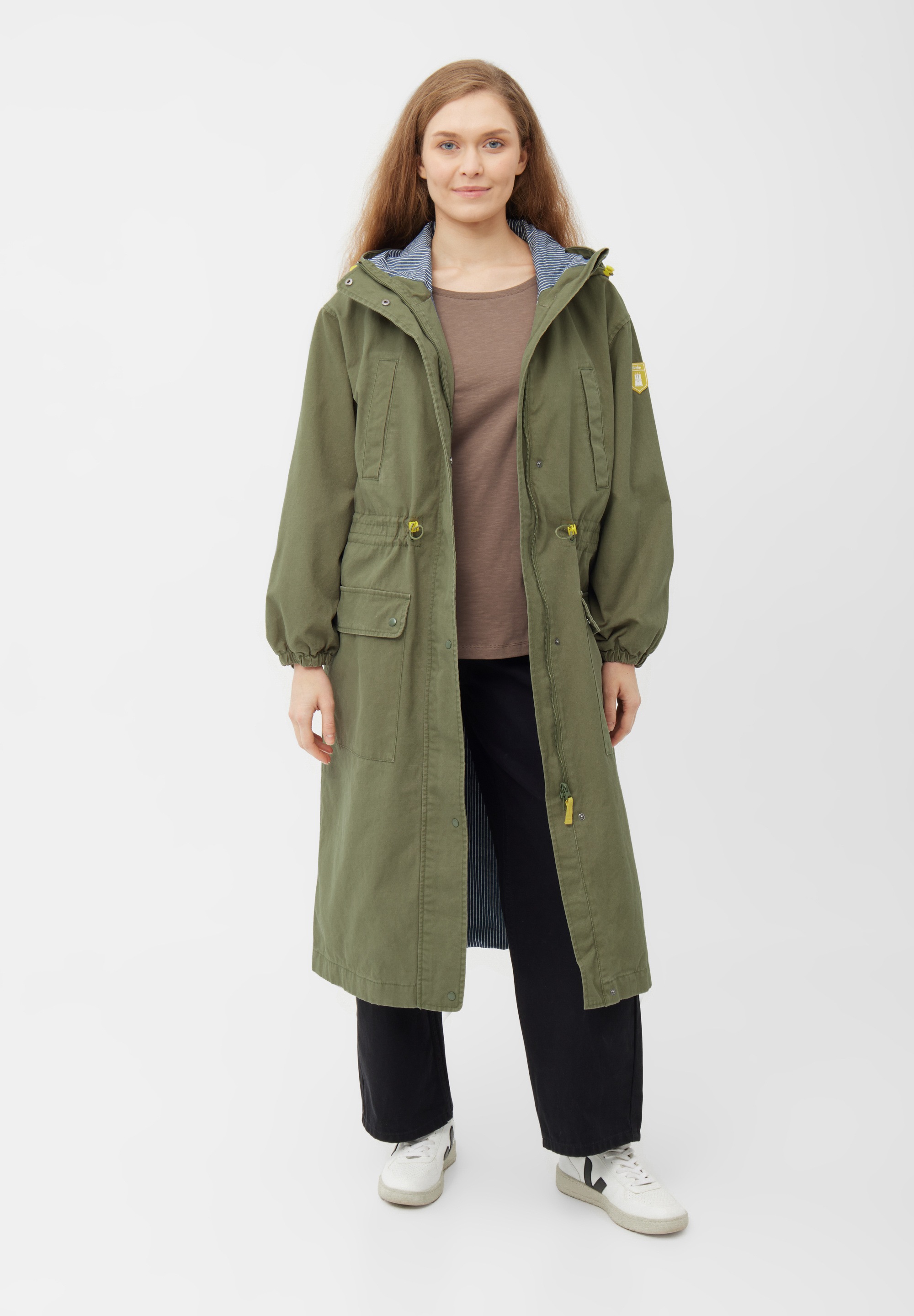 Derbe Langmantel »Milby«, Canvas Jacke, Innentasche, Baumwolllining