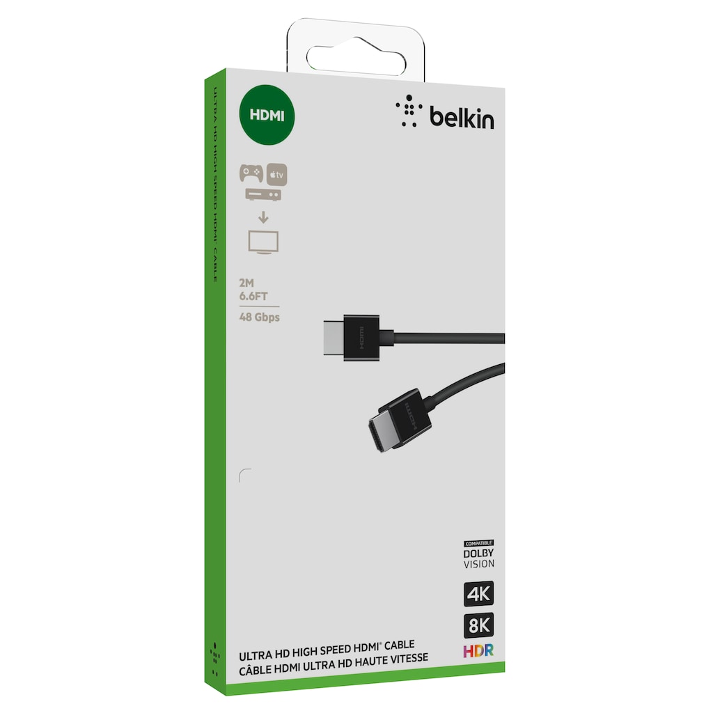 Belkin HDMI-Kabel »Ultra-Highspeed-HDMI-2.1-Kabel, 4K HDR, 2m«