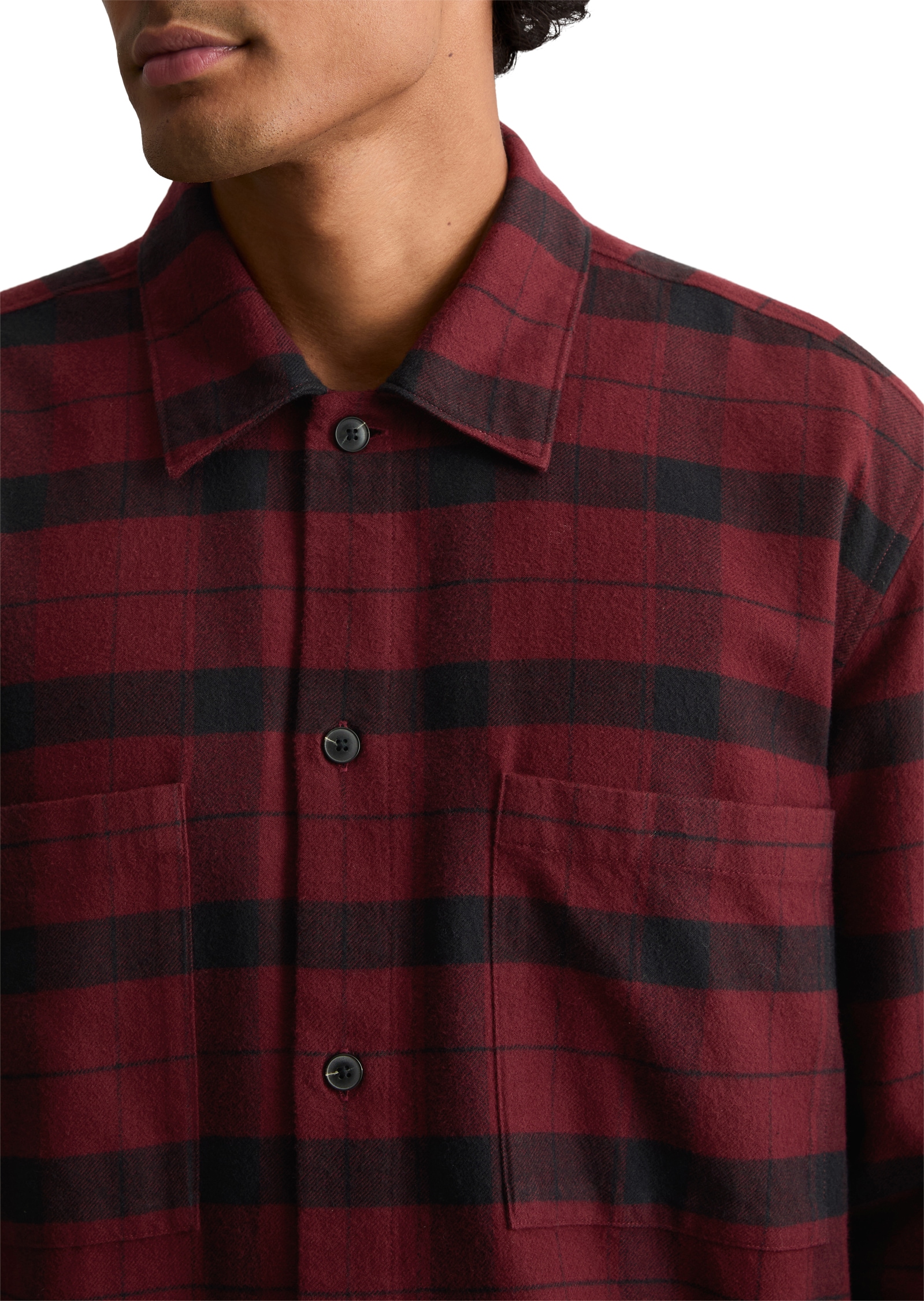 Marc O'Polo DENIM Flanellhemd »regular aus reiner Bio-Baumwolle«