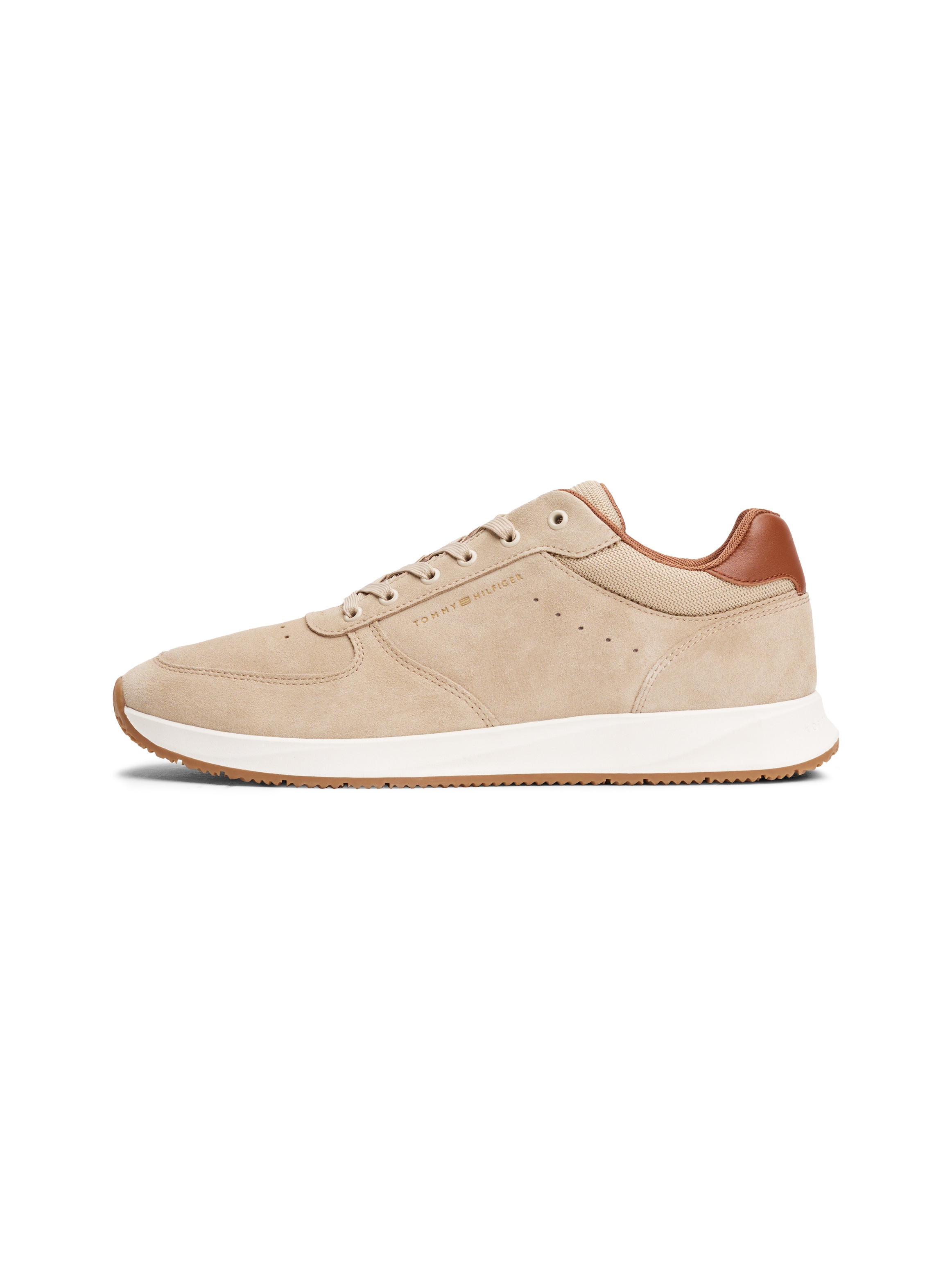 Tommy Hilfiger Sneaker »PREMIUM SUEDE HYBRID«, Freizeitschuh, Halbschuh, Schnürschuh, weiche Schaftrand-Polsterung