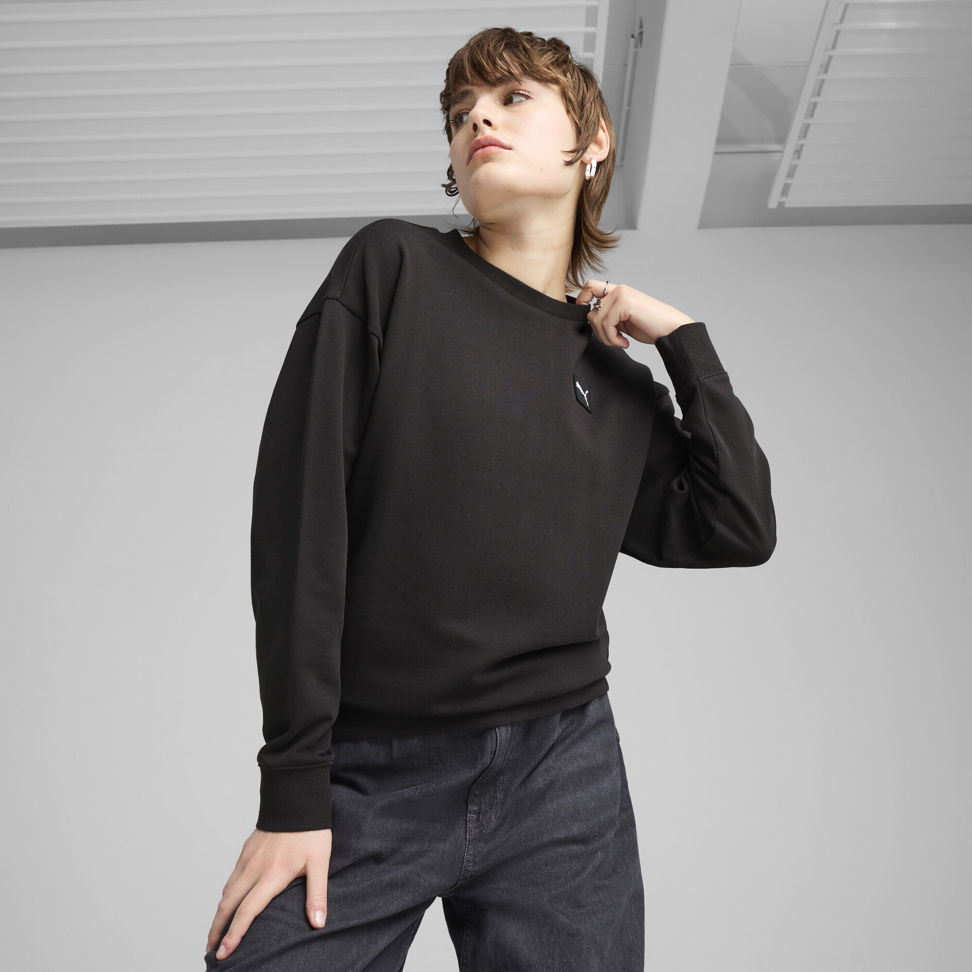 Thumbnail - PUMA Sweatshirt "ESS ELEVATED Bequemer Crewneck Damen"