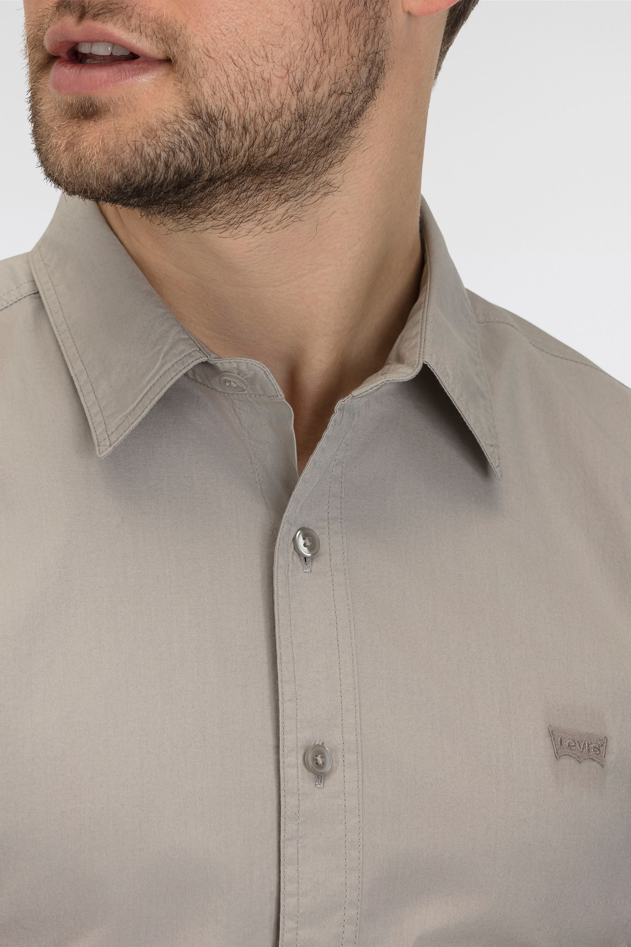 Levi's® Jeanshemd »BATTERY HM SHIRT SLIM«, mit Logobadge