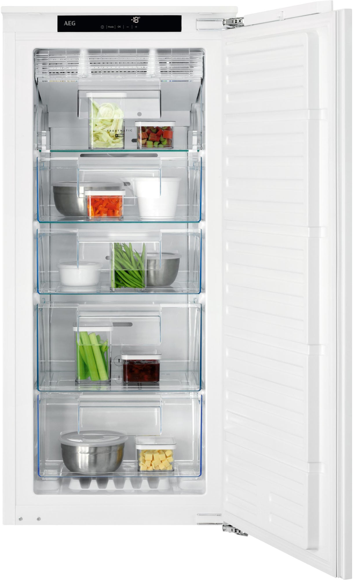 Aeg Weiß Einbaugefrierschrank 7000 "Tab7n12ef" 1224 Cm Hoch 556 Cm Breit Touchcontrol-Display von Baur