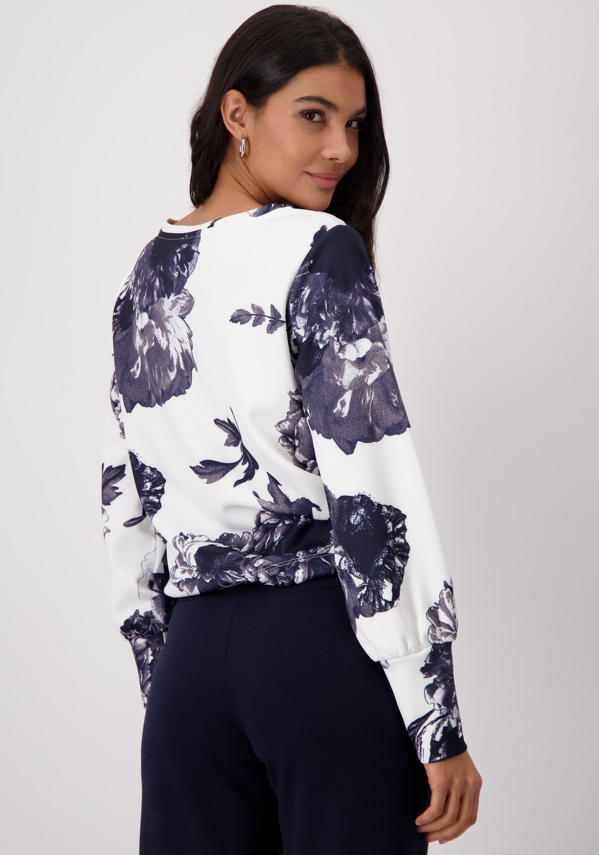 Monari Sweatshirt, mit Blumendruck