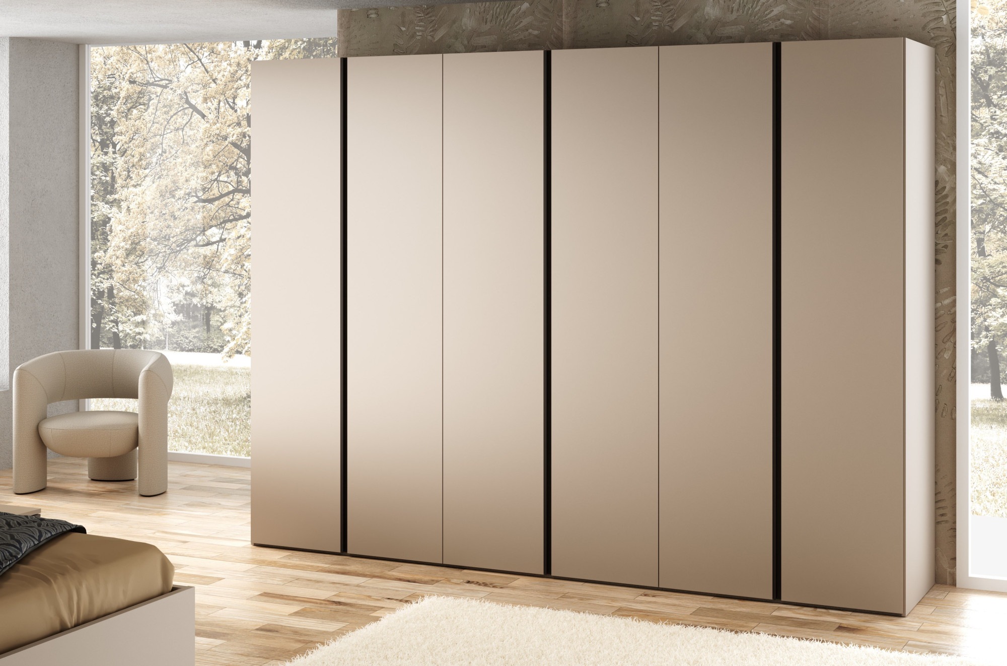 Home affaire Kleiderschrank "RUBINO, Drehtürenschrank,Schlafzimmerschrank m günstig online kaufen