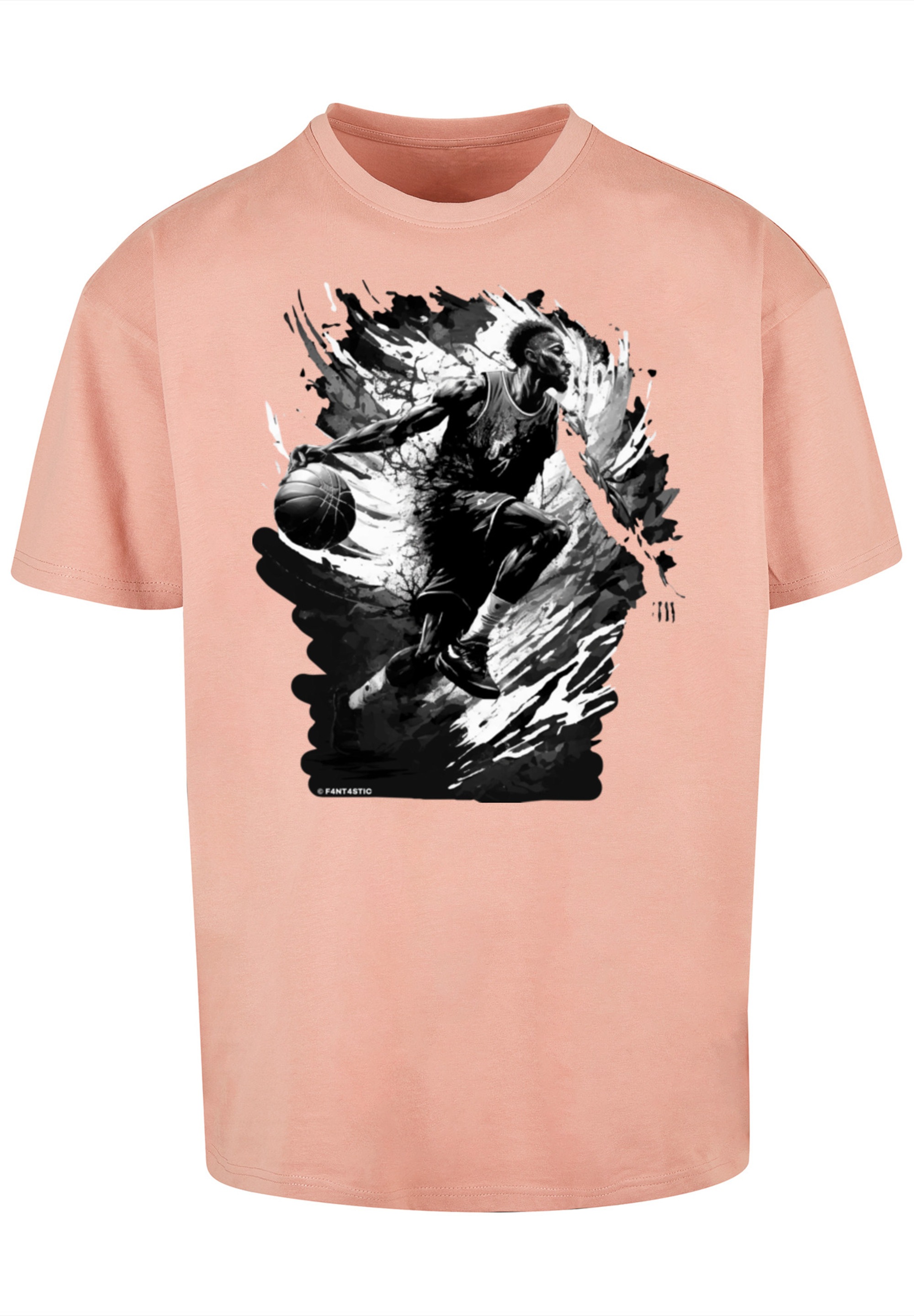 F4NT4STIC T-Shirt »Basketball Splash Sport OVERSIZE TEE«, Print