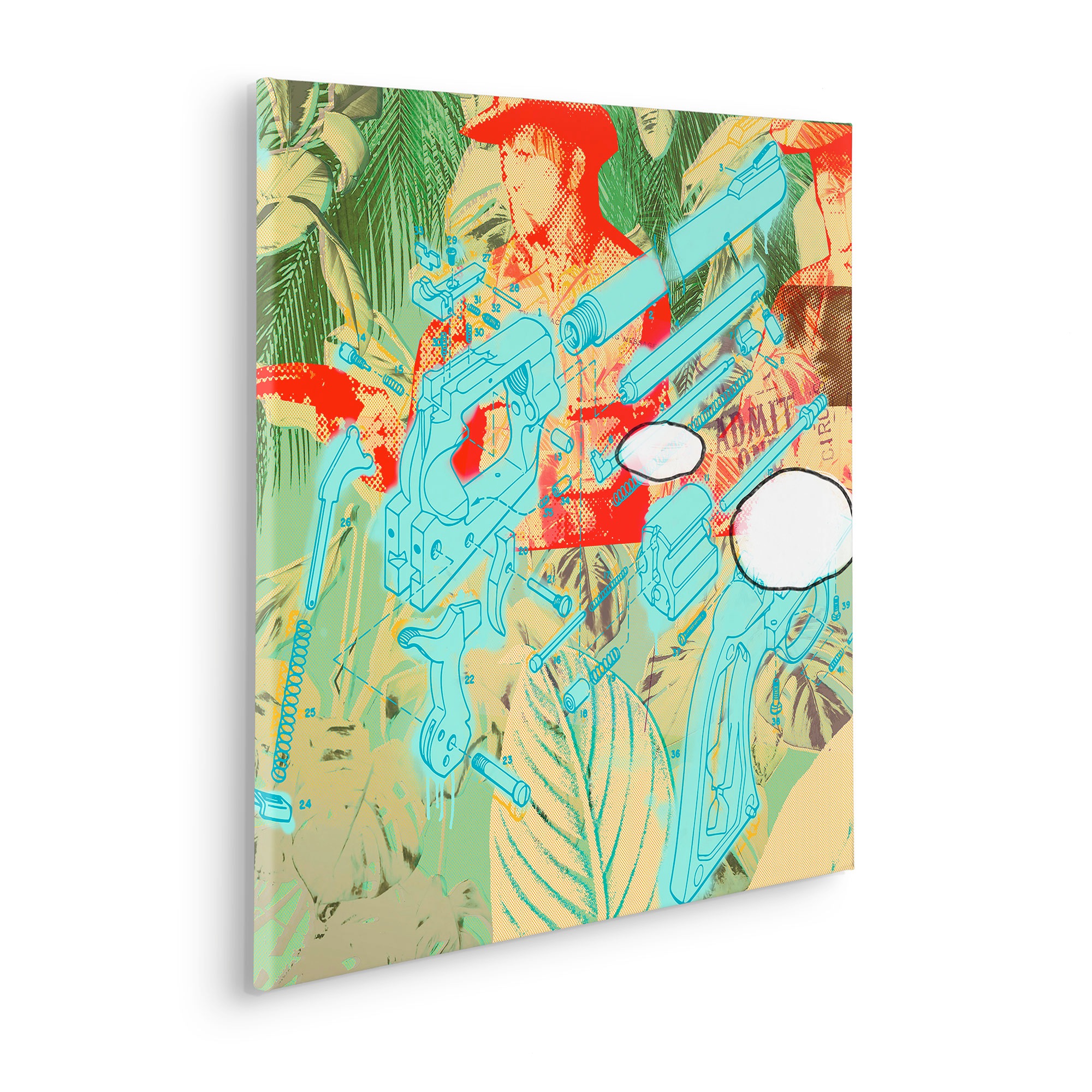 Komar Leinwandbild "Peace - Größe 60 x 60 cm" Natur 1 Stk. tlg. Keilrahmenb günstig online kaufen