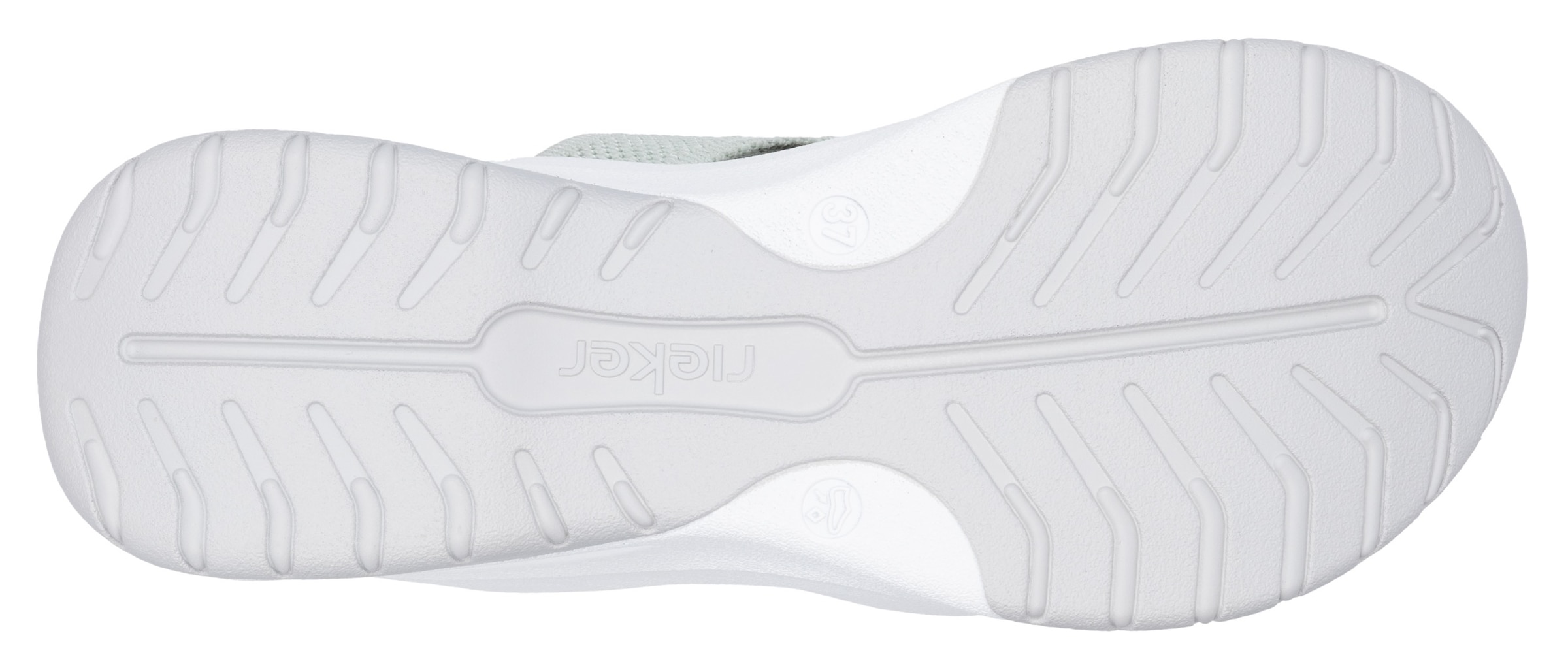 RIEKER Sport Pantolette »vegan«, Sommerschuh, Hausschuh, Keilabsatz, in der Maschine waschbar