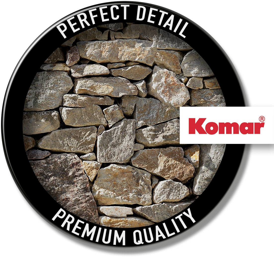 Komar Vliestapete »Digitaldruck Vlies - Stone Wall - Größe 400 x 260 cm«, bedruckt, Wohnzimmer, Schlafzimmer