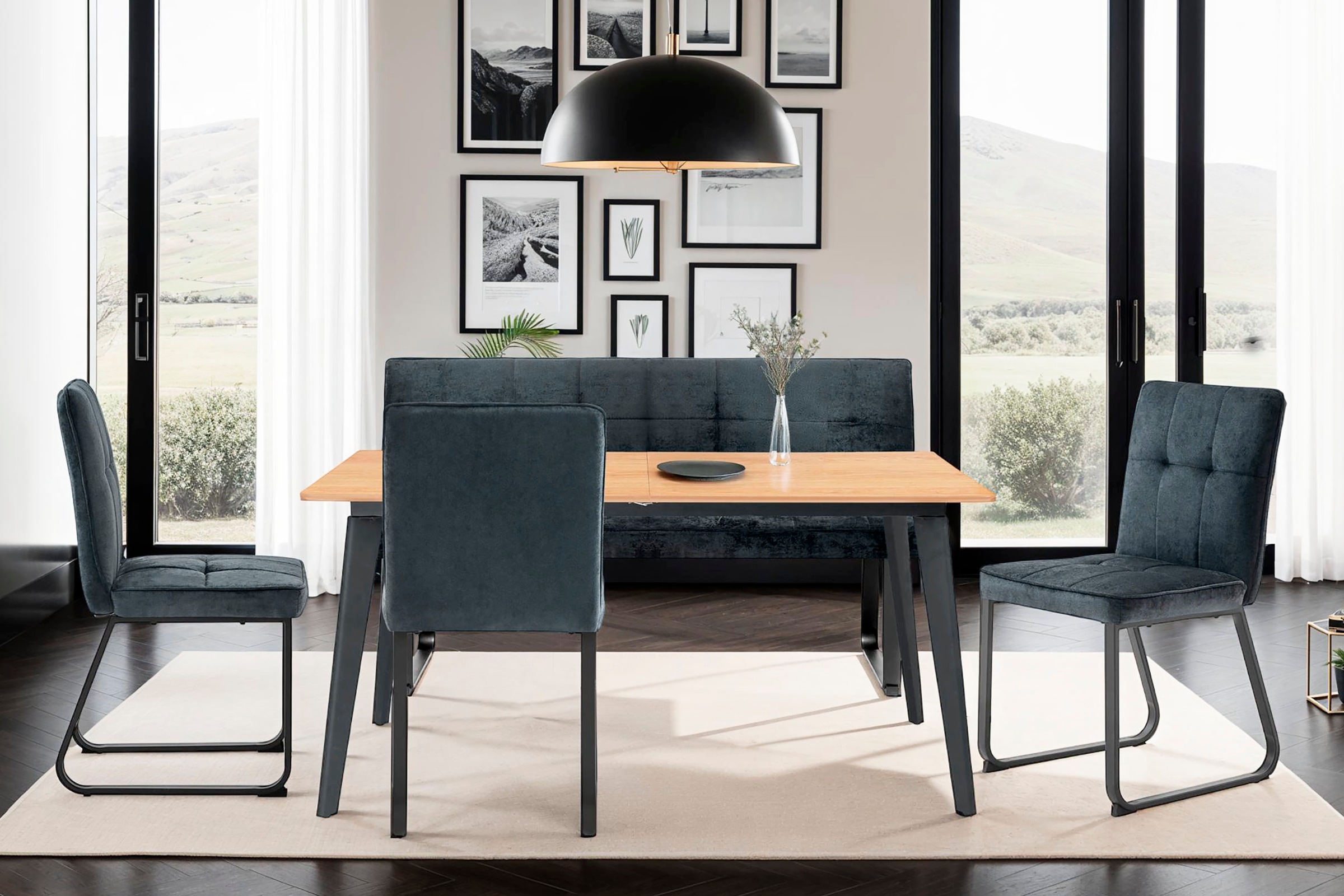 byLIVING Esszimmerstuhl »Talea«, (Set), 2 St., Microfaser, Nosagfederung im Sitz, Cord Stoff