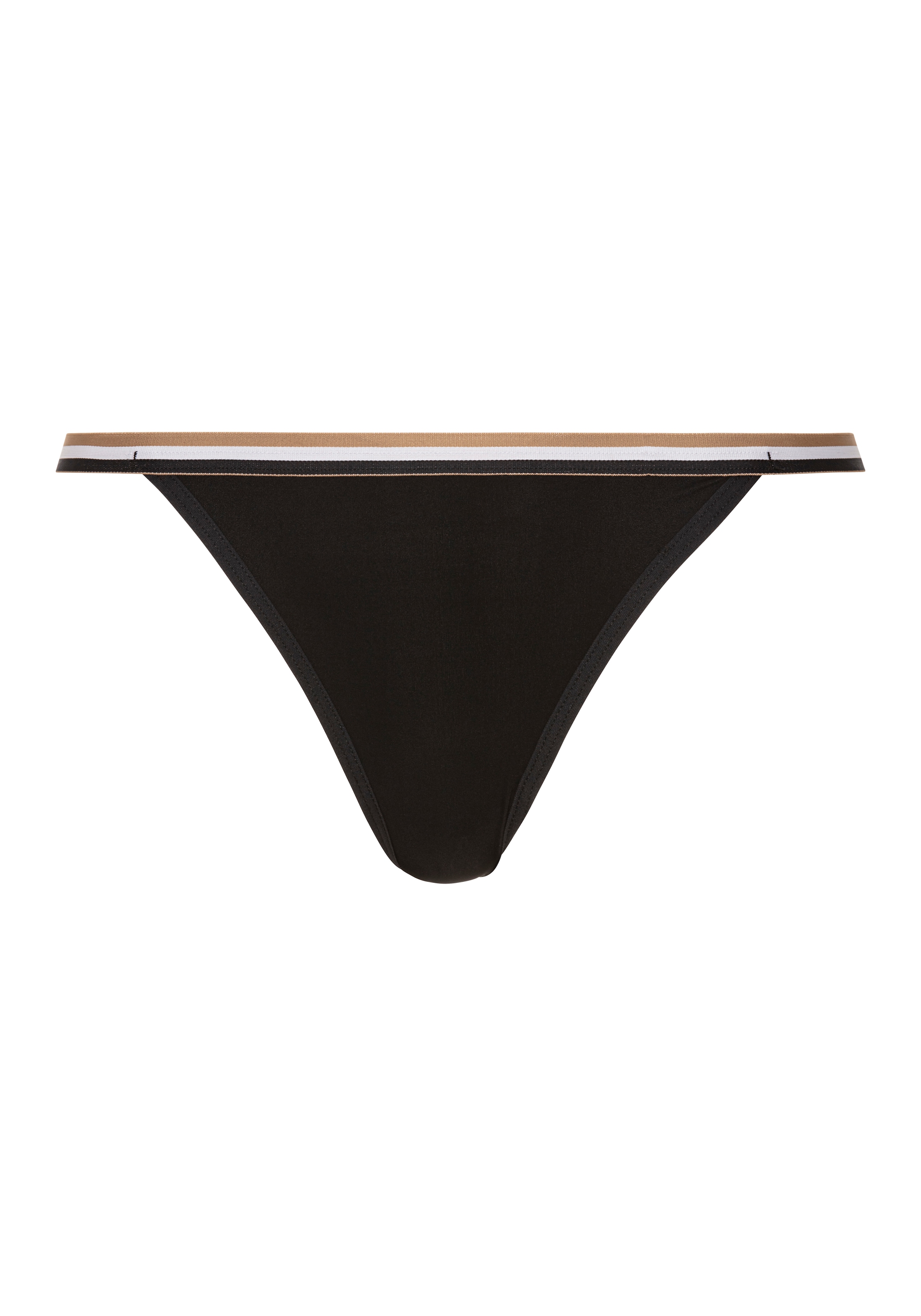 BOSS Tanga »3P STRING LACE«, (Packung, 3 St., 3er-Pack), mit Spitzendetails, sportlich gestreifter Bund