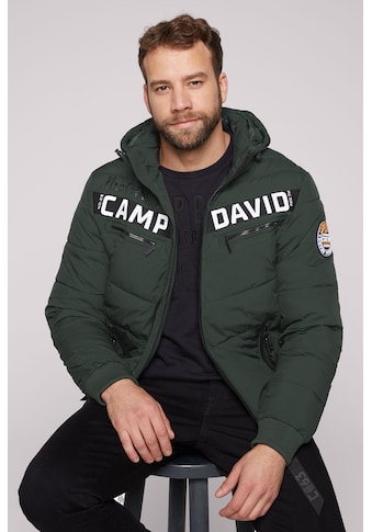 CAMP DAVID Winterjacke su Kapuze su Brusttaschen