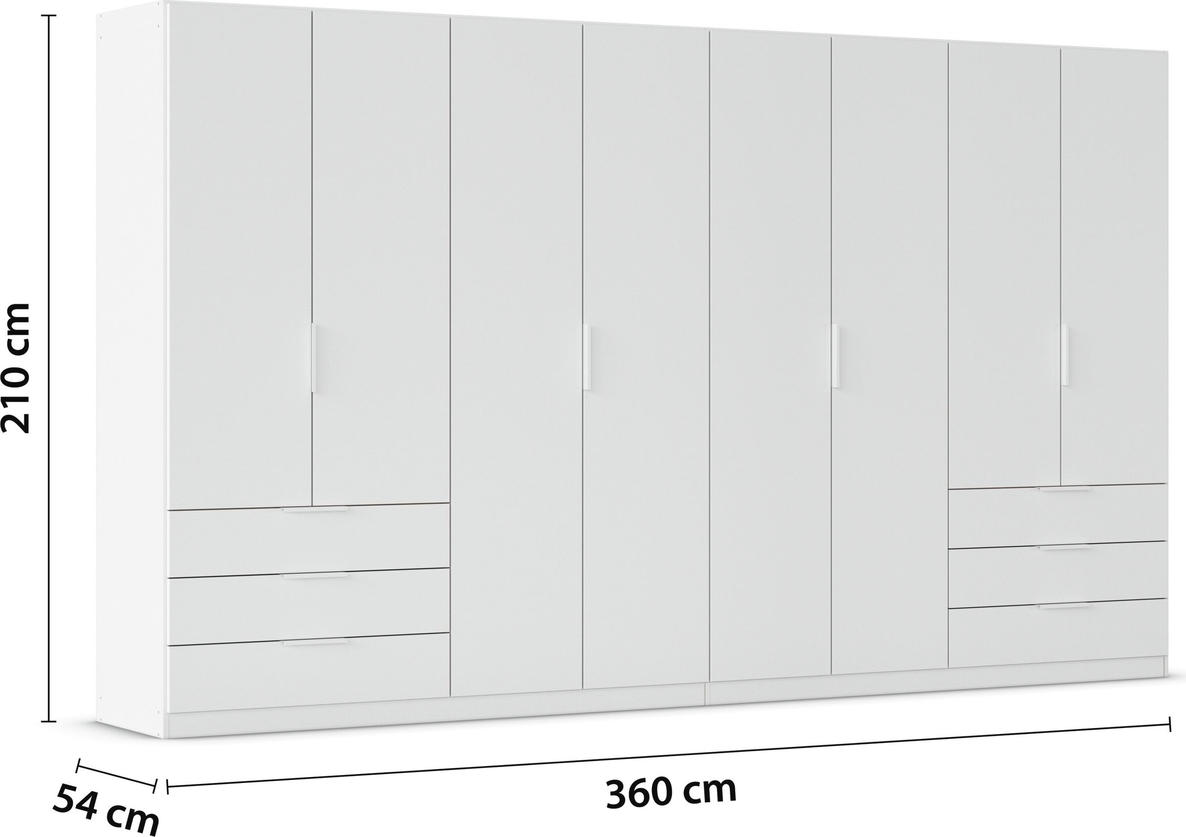OTTO home Kleiderschrank »Mehrzweckschrank Schrank Schlafzimmer Garderobe Mietswohnung XEELINA« Mehr Flexibilität durch variable Schubladenanordnung MADE IN GERMANY