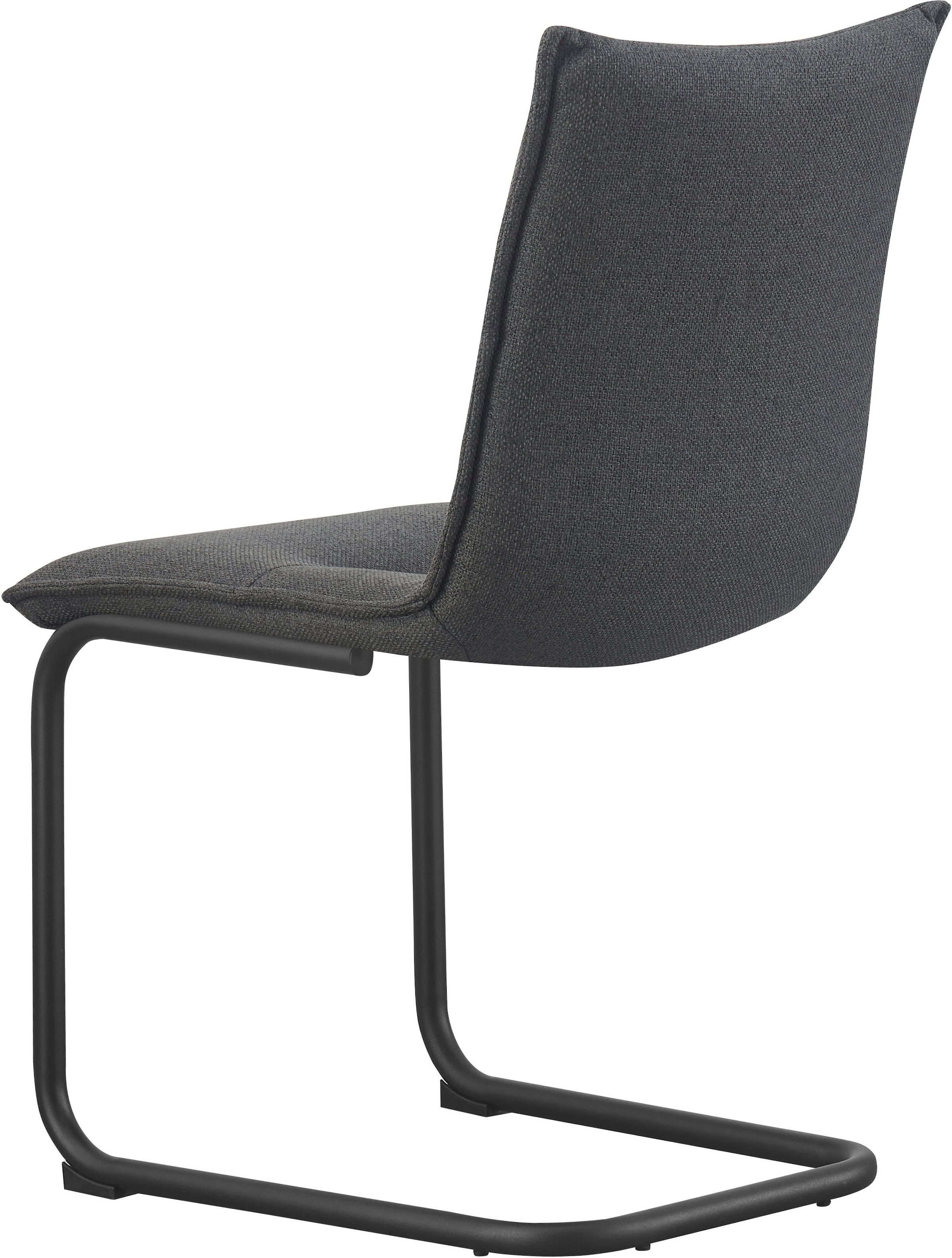 Home affaire Esszimmerstuhl »SARNIA, 2er Set, mit Metallgestell in matt schwarz« (Set) 2 Stk.in verschiedenen Farben, Belsatbarkeit pro Stuhl 120 kg, Velour Stoff