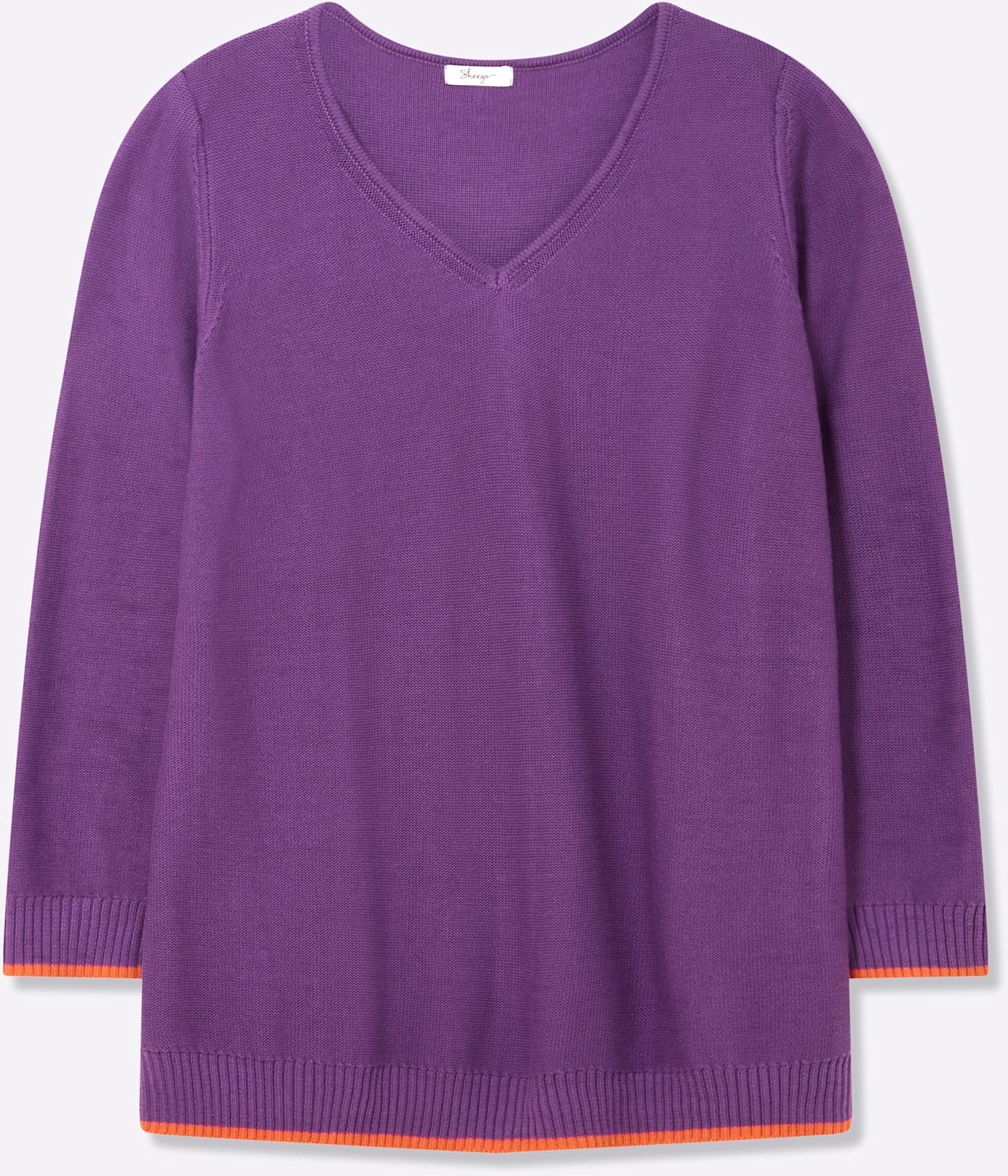 Thumbnail - Sheego V-Ausschnitt-Pullover "Pullover"