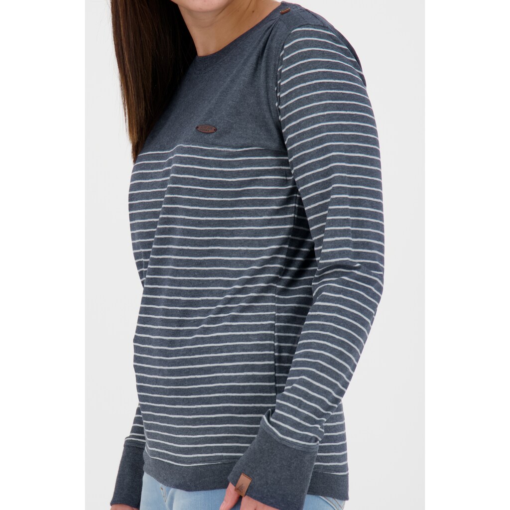 Damenmode Shirts & Sweatshirts Alife & Kickin Langarmshirt »ALIFE AND KICKIN LeonieAK Longsleeve Damen Longsleeve« marine Damenmode Shirts & Sweatshirts Alife & Kickin Langarmshirt »ALIFE AND KICKIN LeonieAK Longsleeve Damen Longsleeve« marine