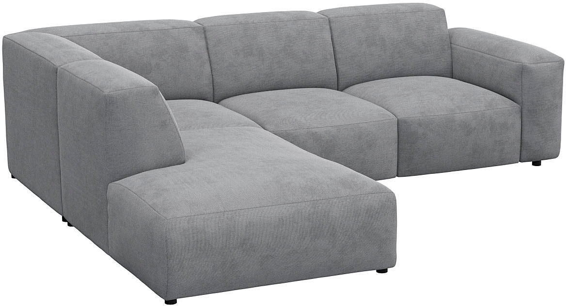 FLEXLUX Ecksofa »Lucera, super bequem durch hochwertigen Sitzaufbau mit Kaltschaum«, modern & anschmiegsam, L-Form, Designsofa