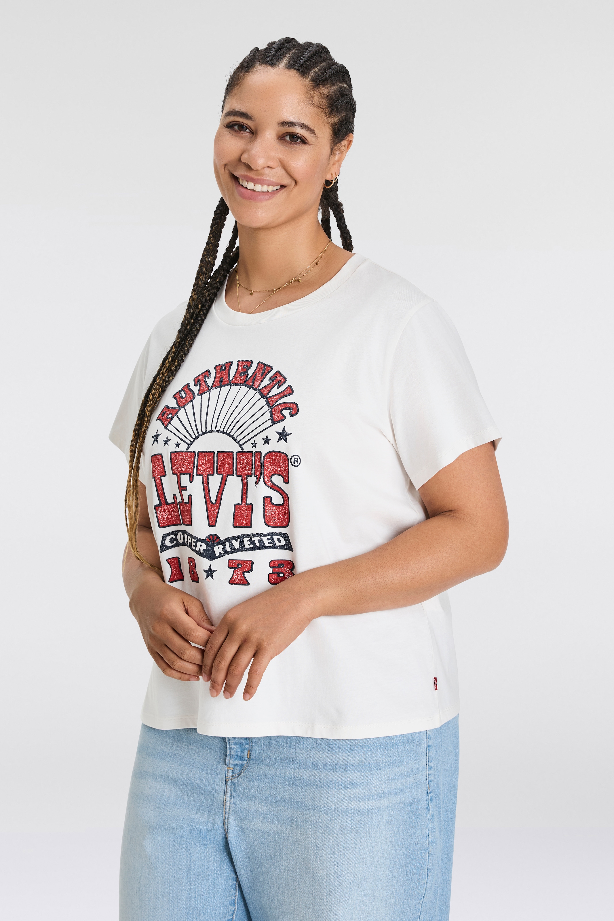 Levi's® Plus T-Shirt »PL PERFECT TEE«, mit Logodruck