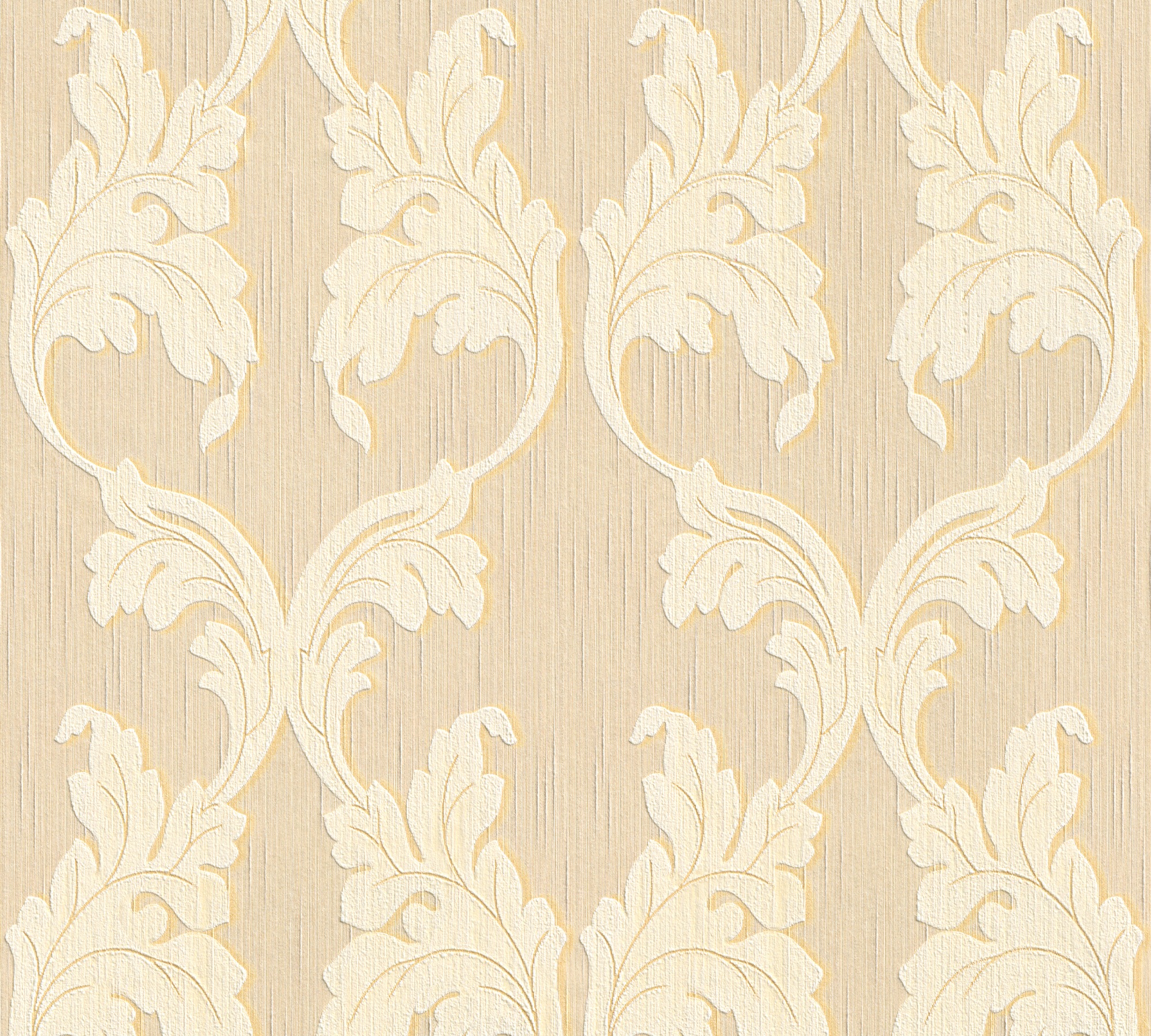 Textiltapete "Tessuto", B/L: 0,53m x 10,05m, Rollen: 1, beige, ARCHITECTS PAPER, Tapeten, Tapete Barock Tapeten Wohnzimmer Schlafzimmer Küche modern