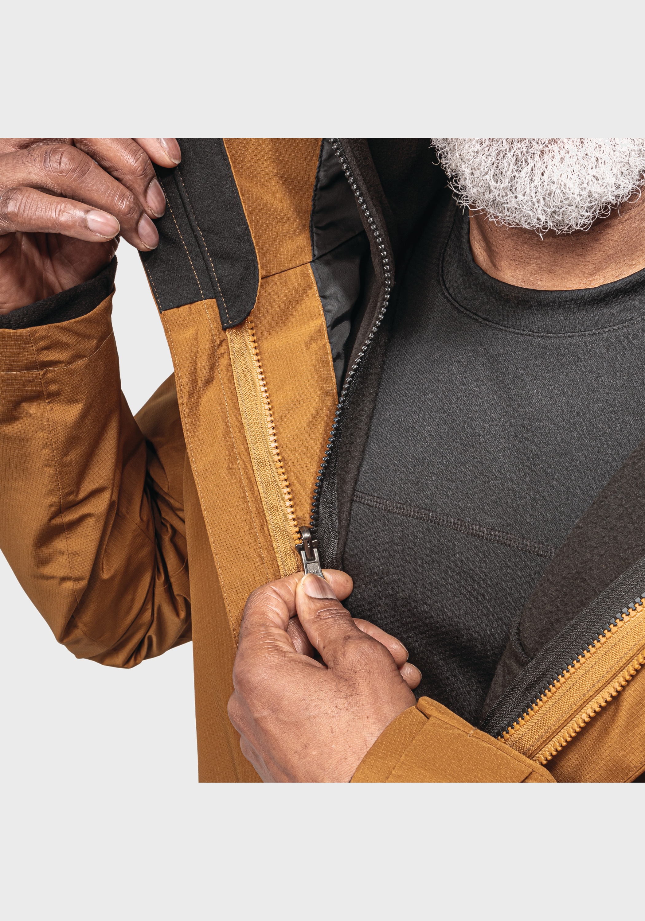 Schöffel Doppeljacke »Hiking 3in1 Jacket Style Okere MNS«, mit Kapuze