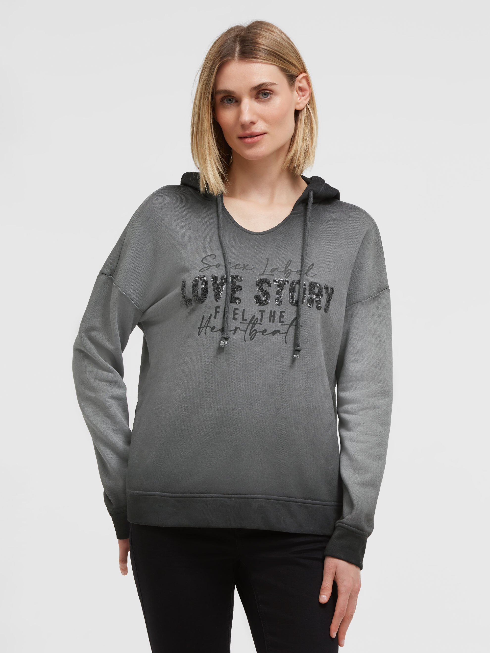 SOCCX Kapuzensweatshirt, mit Pailletten