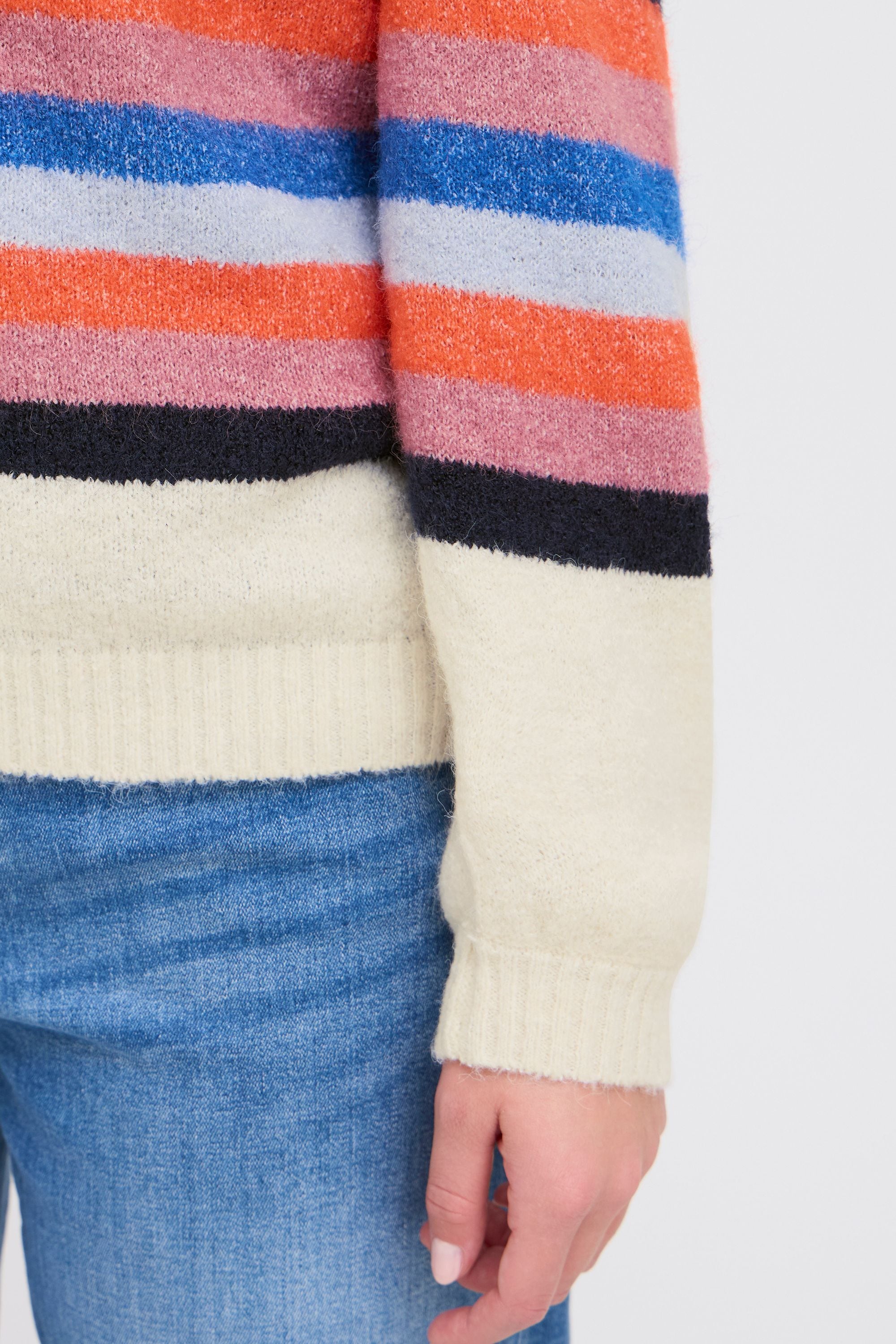 Ichi Strickpullover »Strickpullover IHDUSTY LS STRIPE«