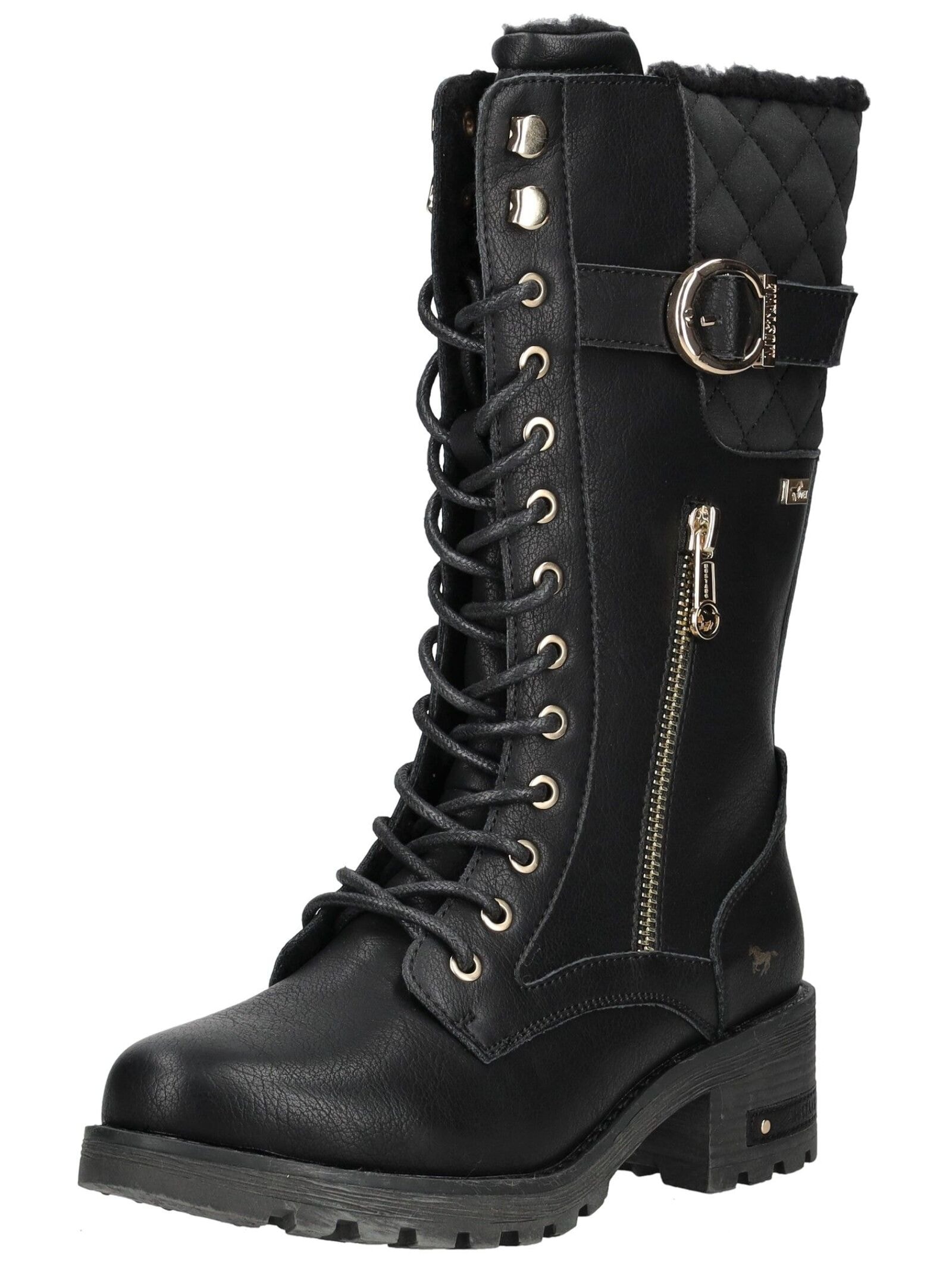 Mustang Shoes Schnürstiefel "Mustang Shoes Stiefel Lederimitat" günstig online kaufen