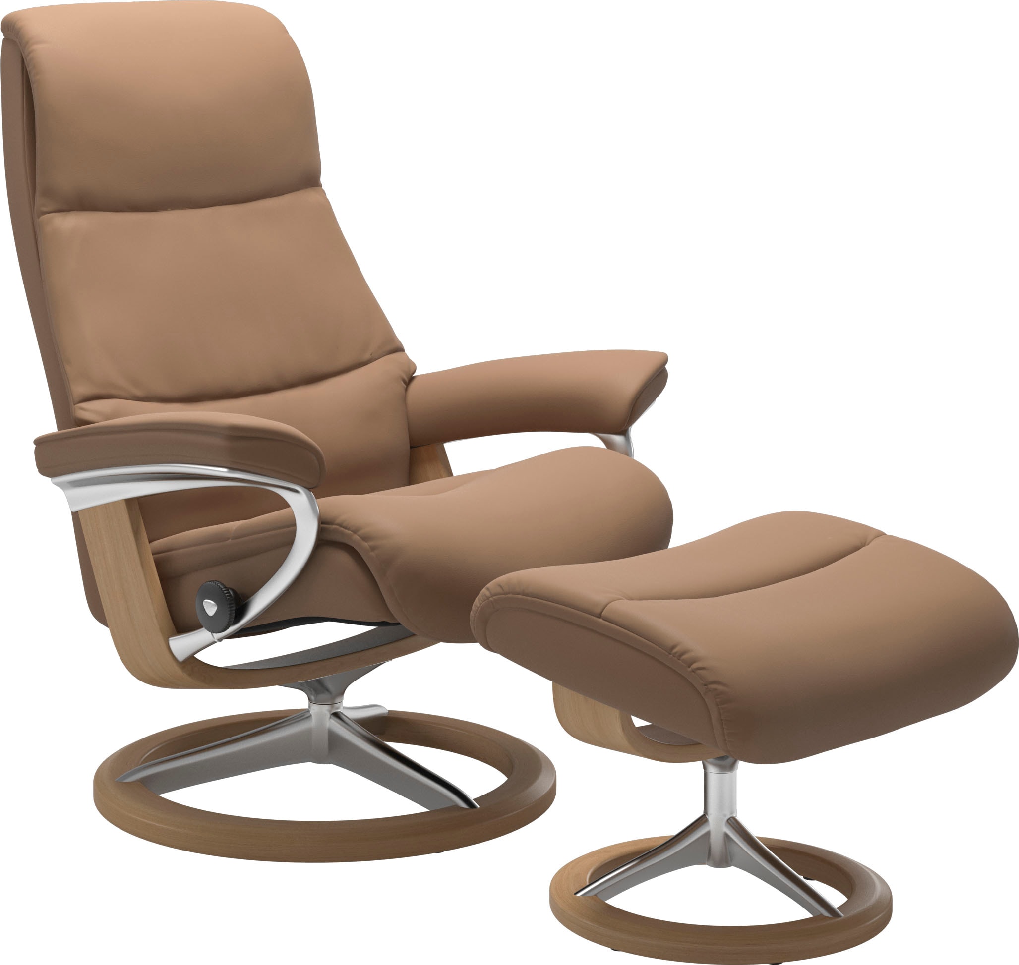 Stressless Relaxsessel "View" mit Signature Base, Größe S,Gestell Eiche