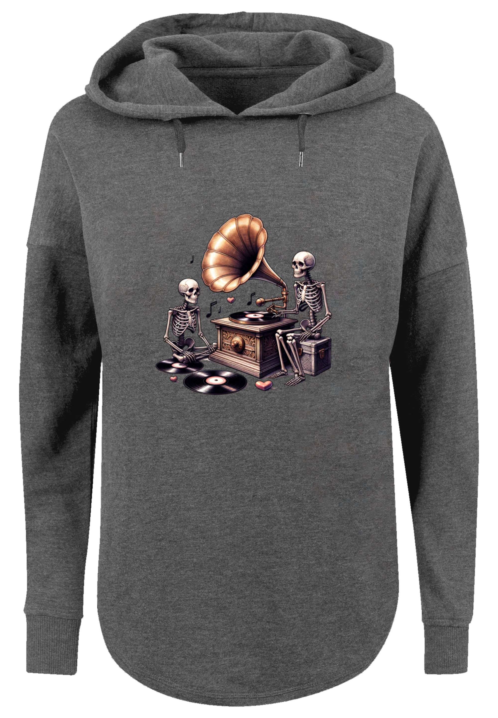F4NT4STIC Kapuzenpullover "Gothic Skeleton Vintage Plattenspieler", Premium günstig online kaufen