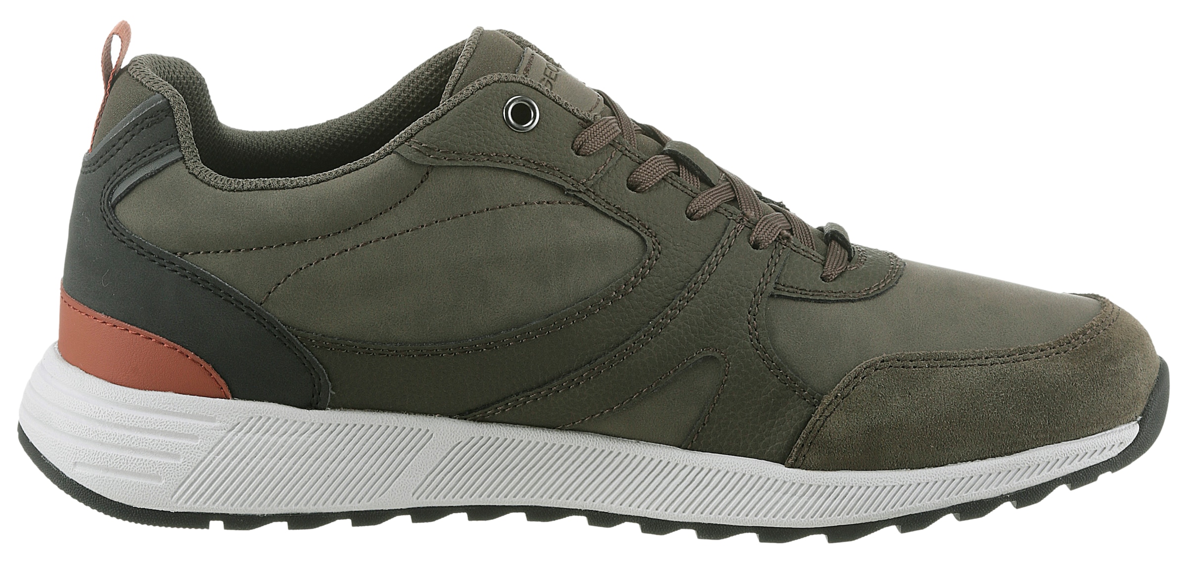 Geox Sneaker »U MOLVENO A«, Freizeitschuh, Halbschuh, Schnürschuh mit Plateausohle