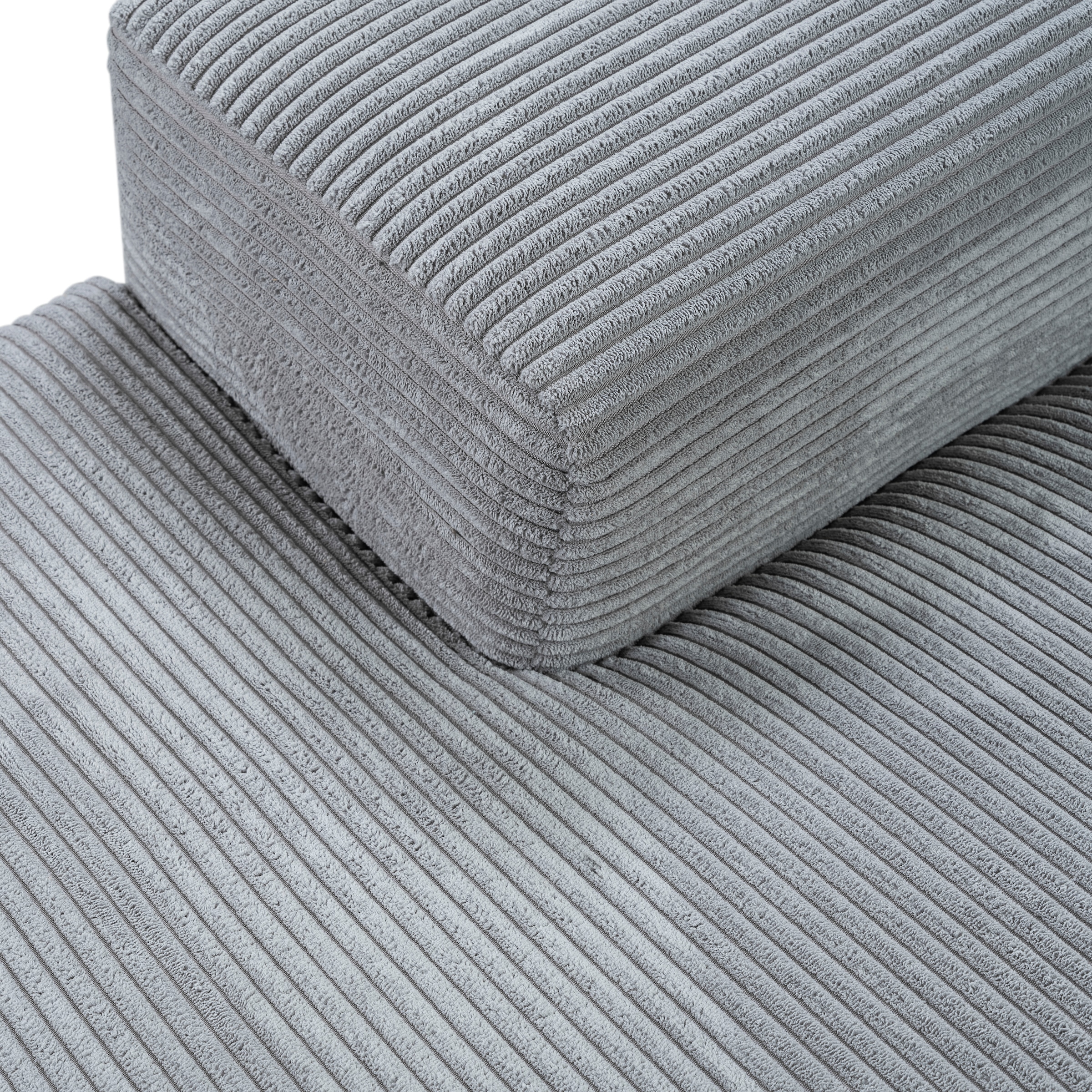 WERK2 Ecksofa Rozzana, in modischem Cord-Bezug