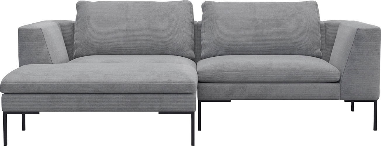FLEXLUX Ecksofa "Loano, superbequemer Sitzkomfort durch Kaltschaum im Sitz, günstig online kaufen