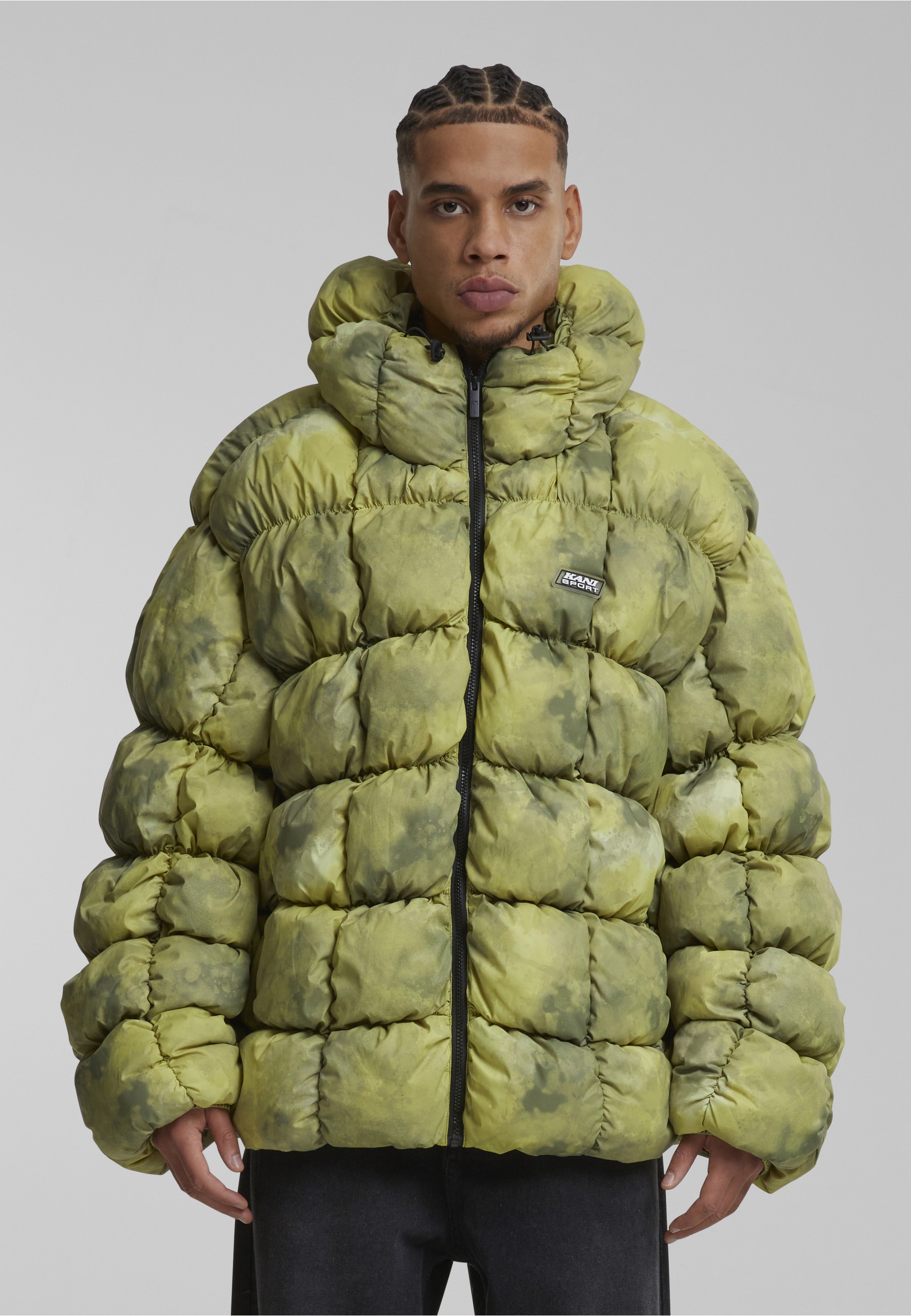 Karl Kani Winterjacke »Karl Kani Karl Kani Sport Patch Square Quilted Puffer Jacket« 1 Stk. tlg. ohne Kapuze