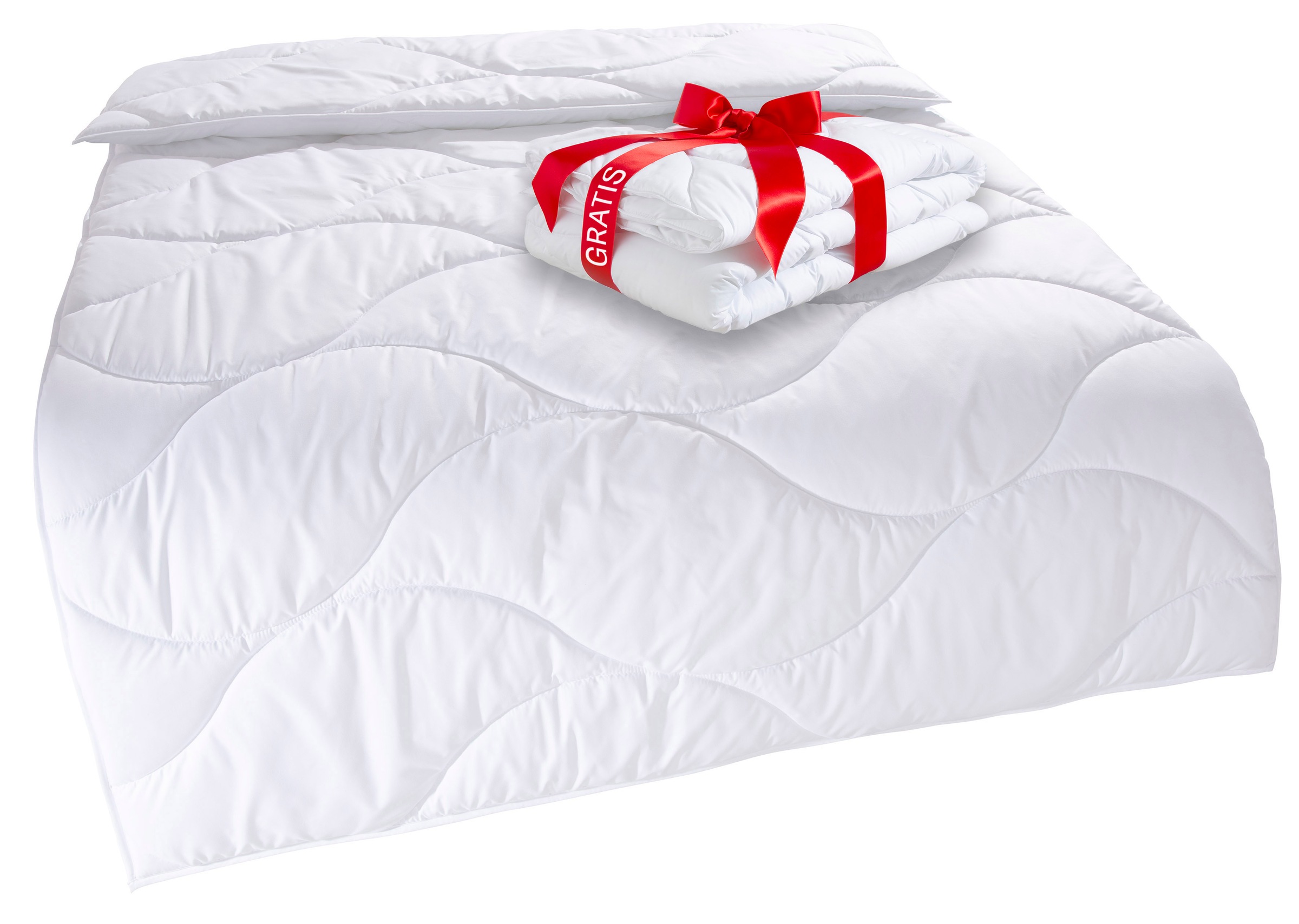 my home Microfaserbettdecke »Caelan, kaufe eine Decke - erhalte die Leichtbettdecke gratis dazu!«, warm, Füllung 100% Polyester, Bezug 100% Polyester, (1 St.), Bettdecke 135x200 cm und 155x220 cm, Sommer, Winter