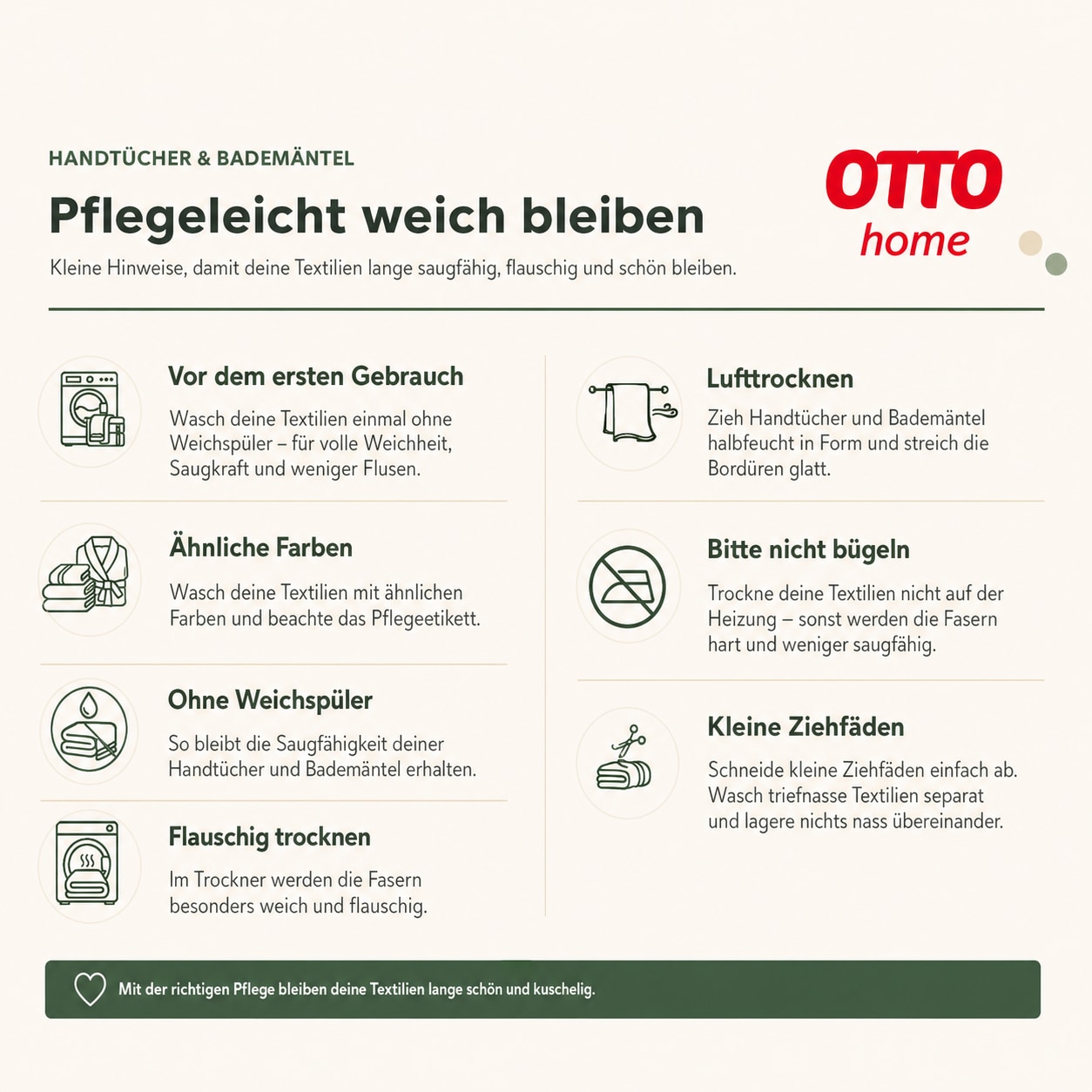 Handtuch Set OTTO HOME, weiß, Frottier, Obermaterial: 100% Baumwolle, Handtuch-Sets, "Finnja, Premium Handtücher, 100% Baumwolle, 550 gr/m², 8-tlg.",