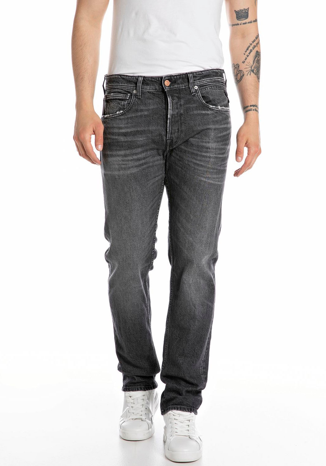 Straight-Jeans »GROVER«, in vielen verschiedenen Waschungen, mit Stretch