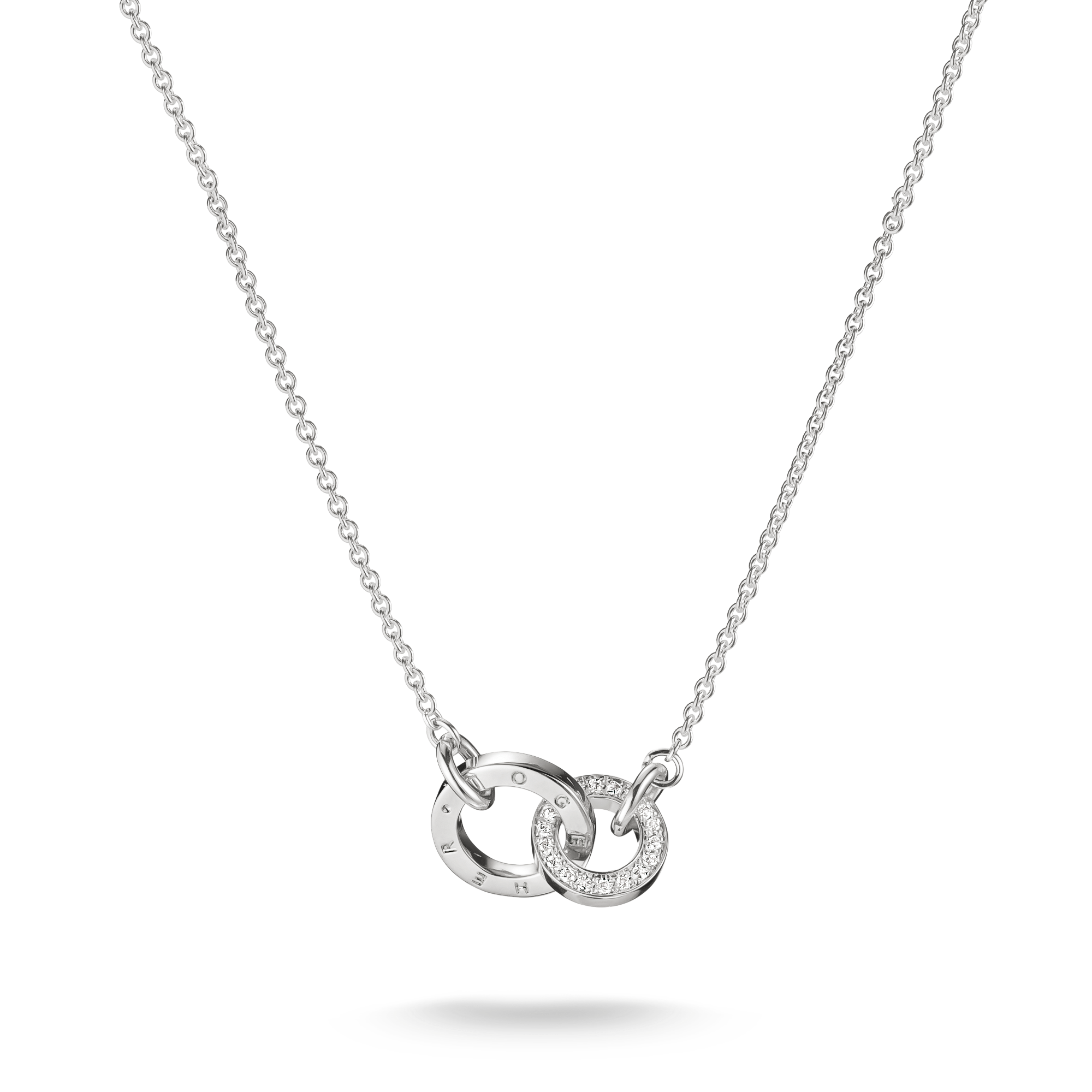THOMAS SABO Kette mit Anhänger »Forever Together Kette Silber mit Zirkonia« mit Zirkonia (synth.)