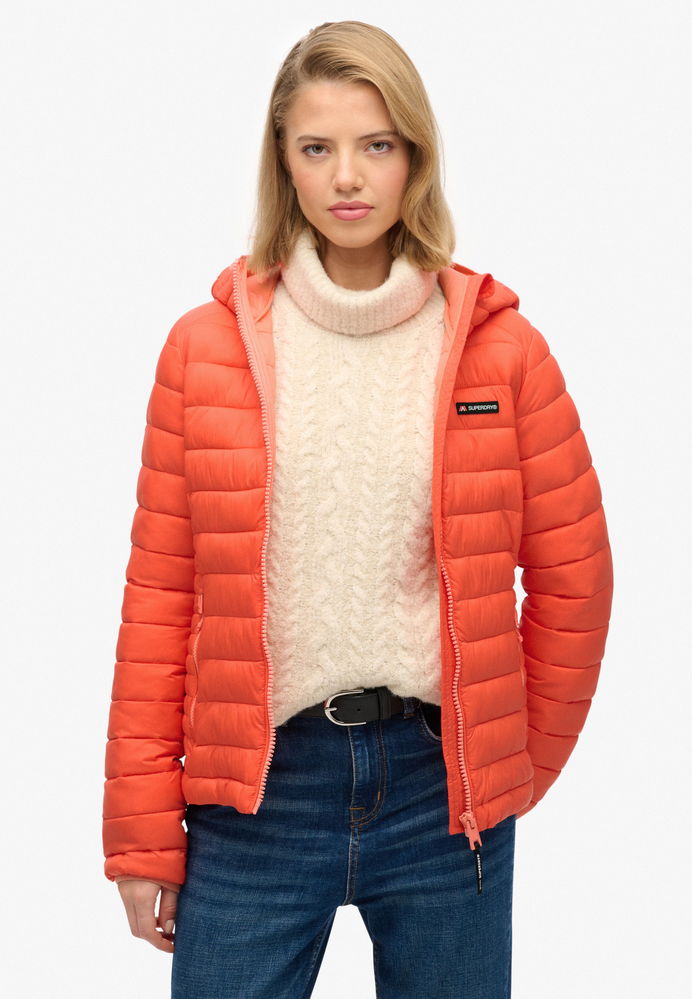 Superdry Steppjacke "HOODED FUJI LITE PADDED JACKET" mit Kapuze günstig online kaufen