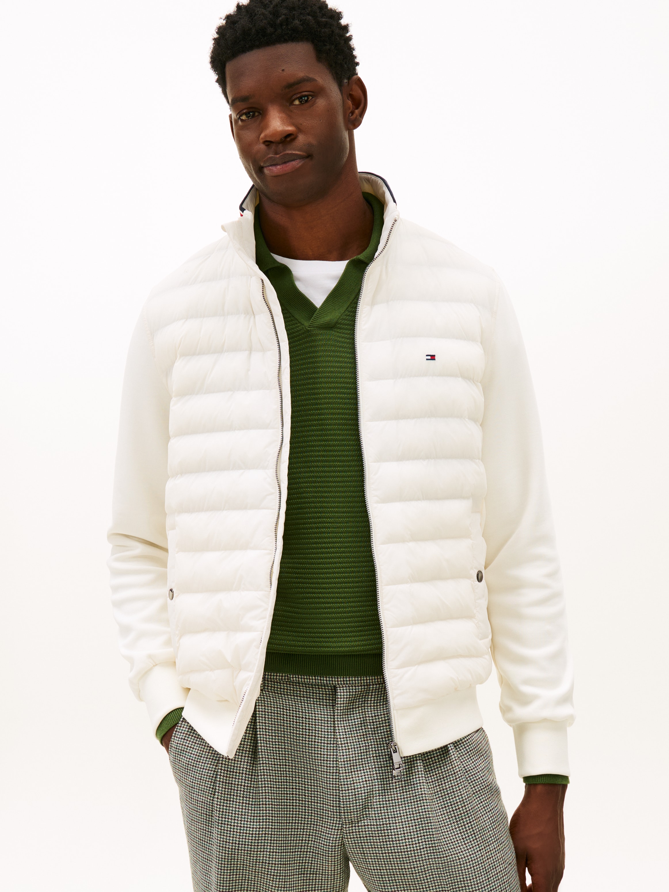 Tommy Hilfiger Steppjacke "MIX MEDIA mit Stehkragen" günstig online kaufen