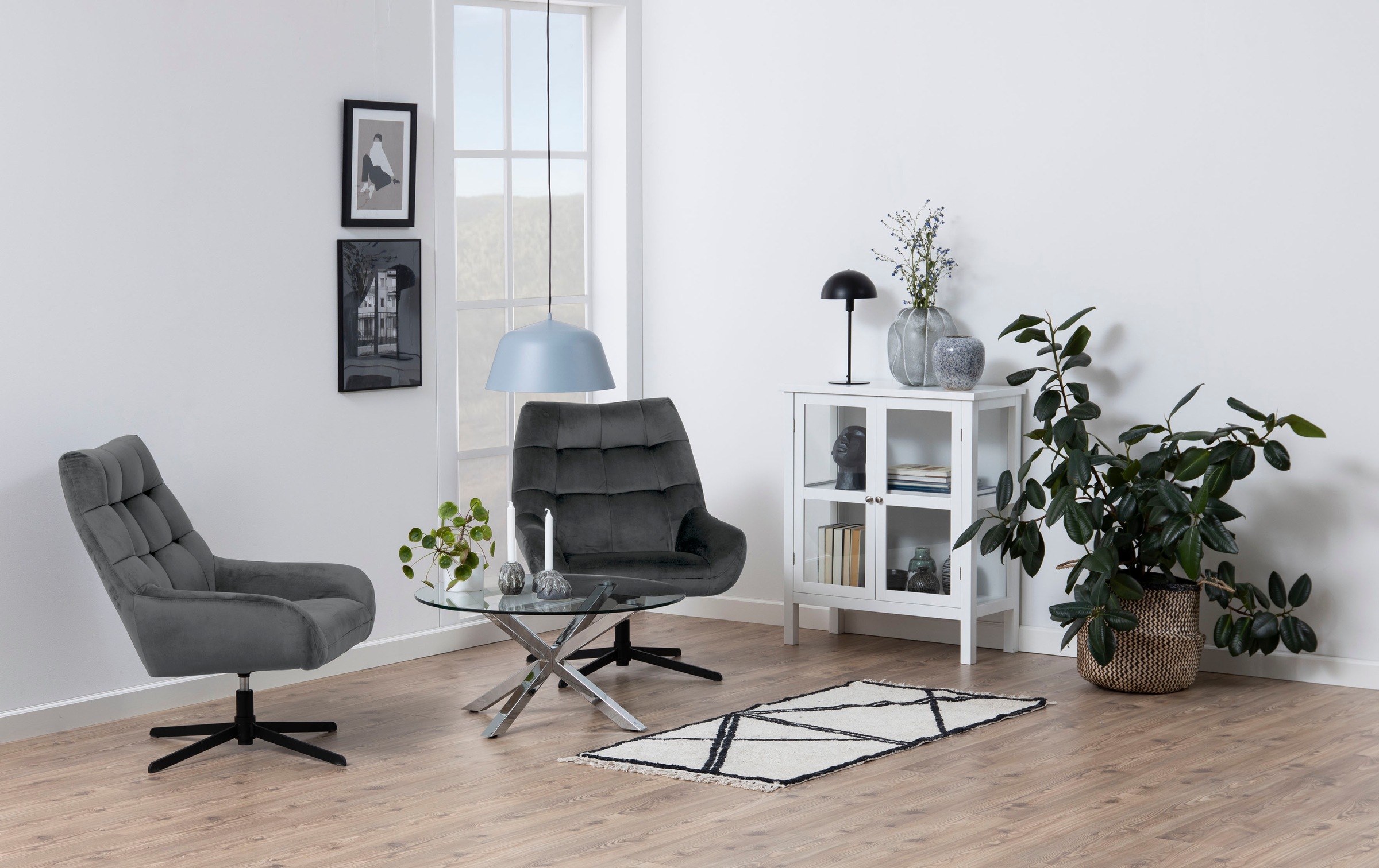 ACTONA GROUP Drehsessel "Potsdam" 1, 1 Stk. tlg. Drehfunktion und quadratis günstig online kaufen