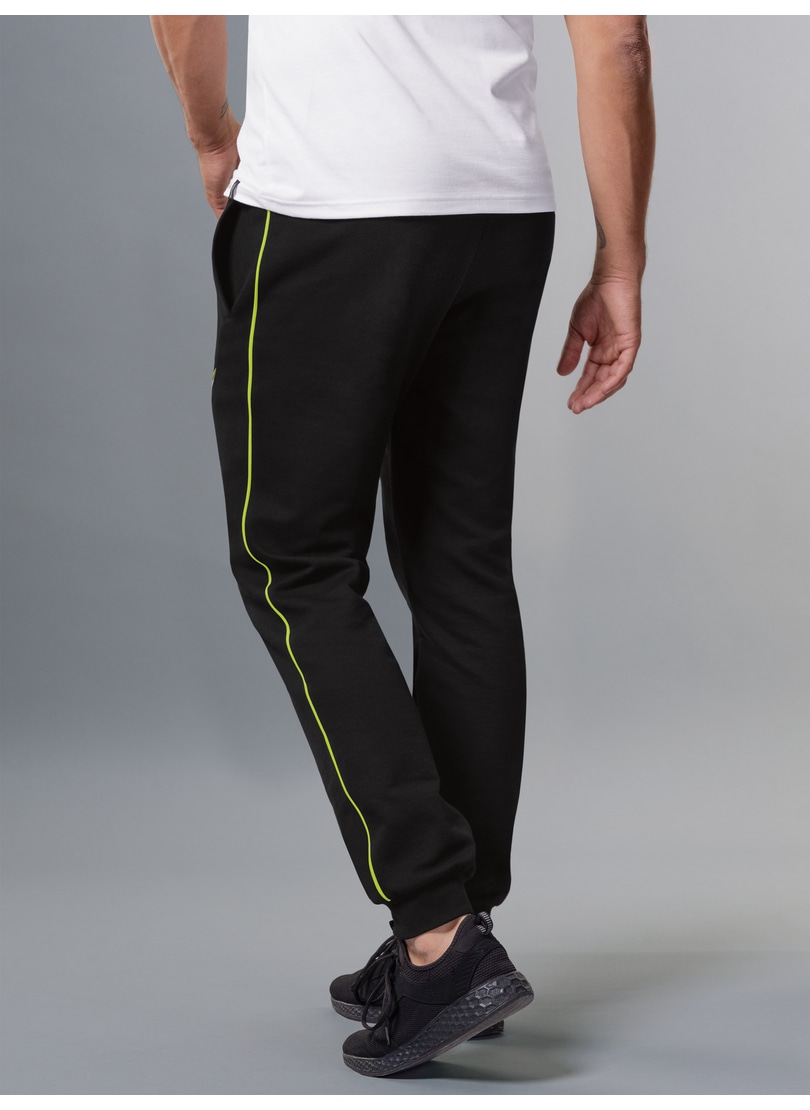 Trigema Jerseyhose »TRIGEMA Jogginghose mit kontrastfarbigen Streifen«, (1 tlg.)