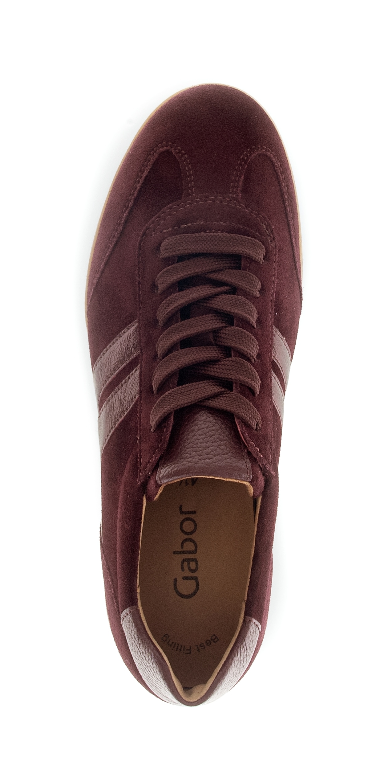 Gabor Plateausneaker, Freizeitschuh, Halbschuh, Schnürschuh mit gepolstertem Schaftrand