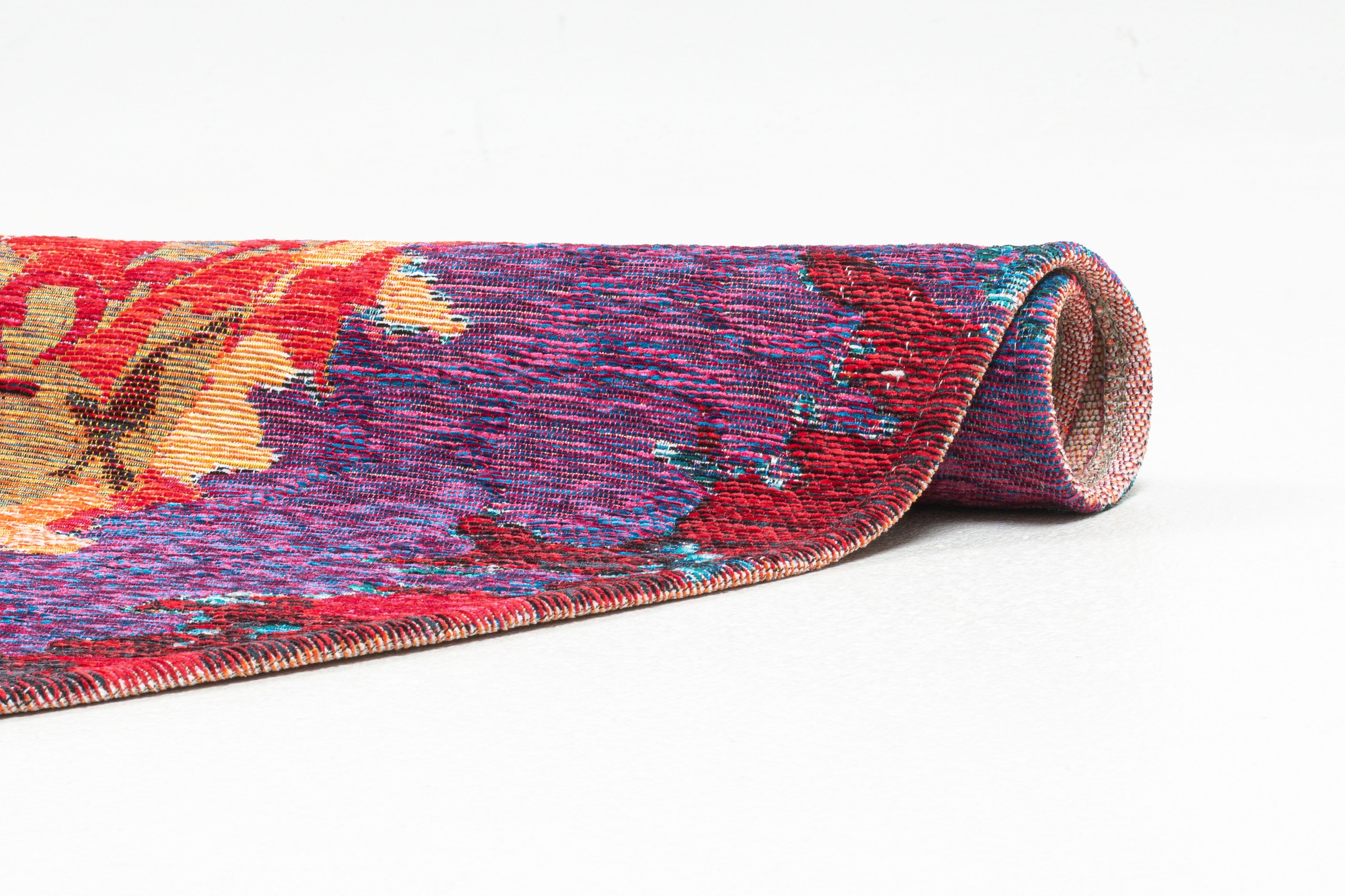 Sansibar Teppich »Keitum 008«, rund, Flachgewebe, modernes Design, Motiv Gläser & gekreuzte Säbel