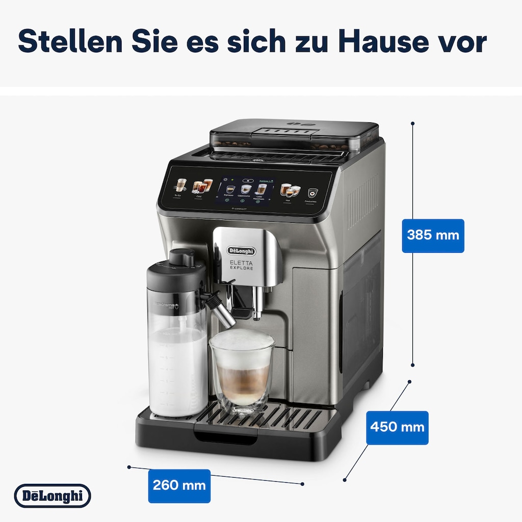 De'Longhi Kaffeevollautomat »Eletta Explore Cold Brew Extraction ECAM450.86.T«