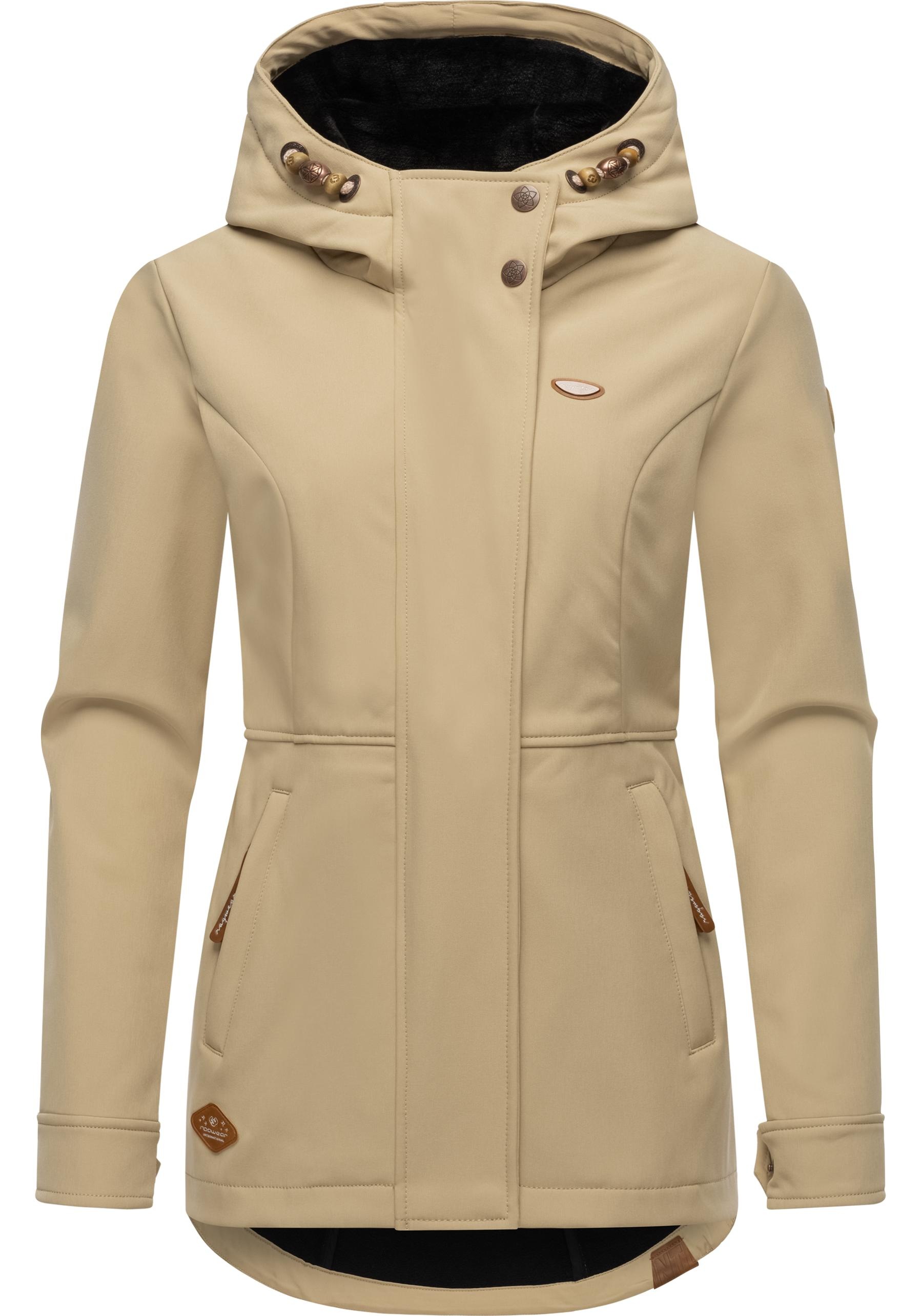 Ragwear Softshelljacke "Yba" mitKapuze sportliche Damen Outdoorjacke mit Ka günstig online kaufen