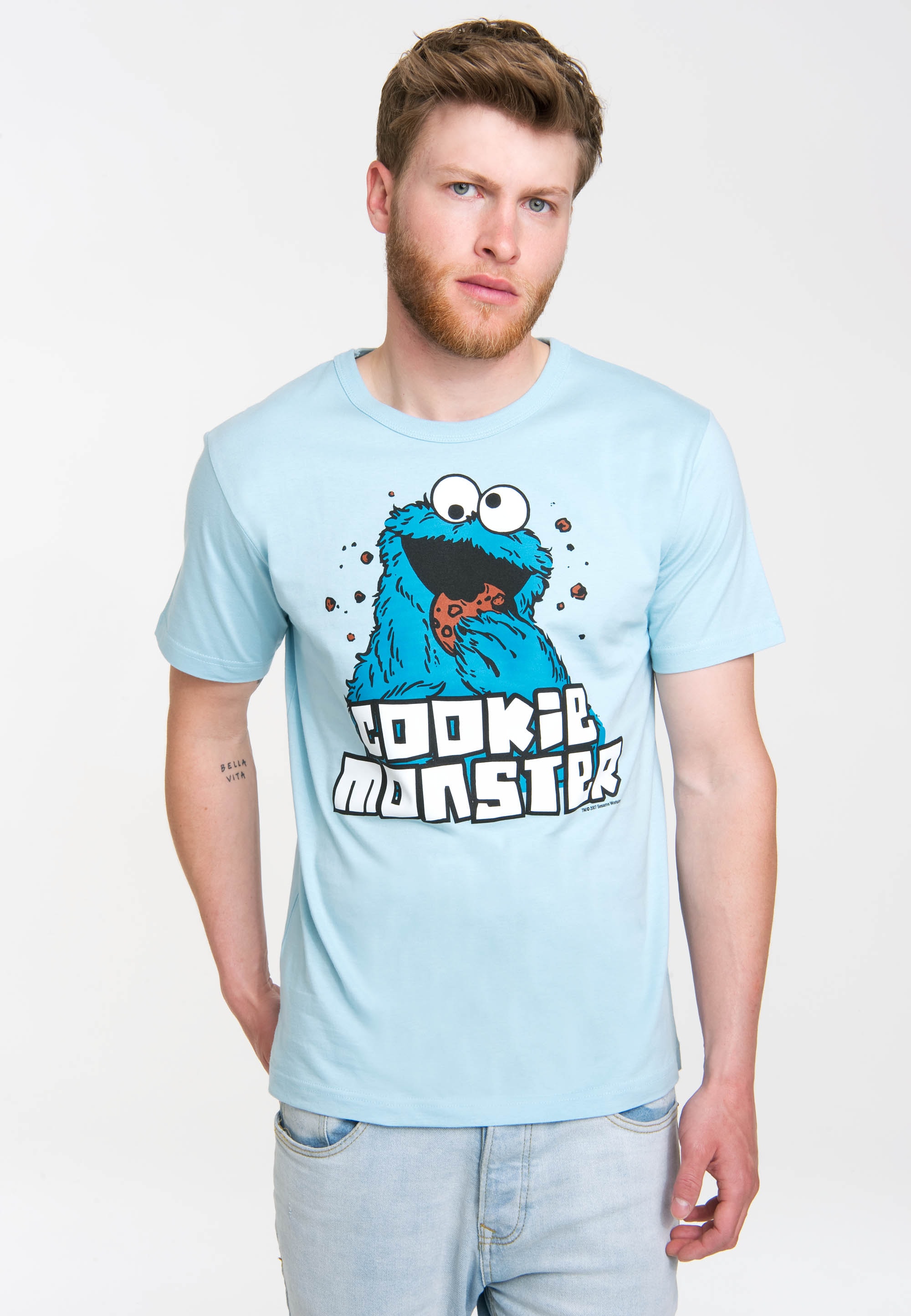 LOGOSHIRT T-Shirt - Krümelmonster«, mit »Sesamstrasse | BAUR Print für ▷ coolem